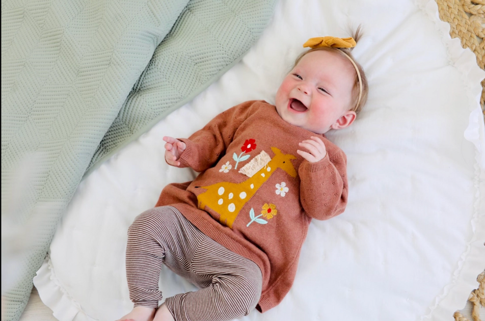 Jacquard Knit Jumper for Babies - cinnamon, Baby