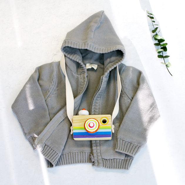 Milano New York organic cotton blend zip up hooded sweatshirt