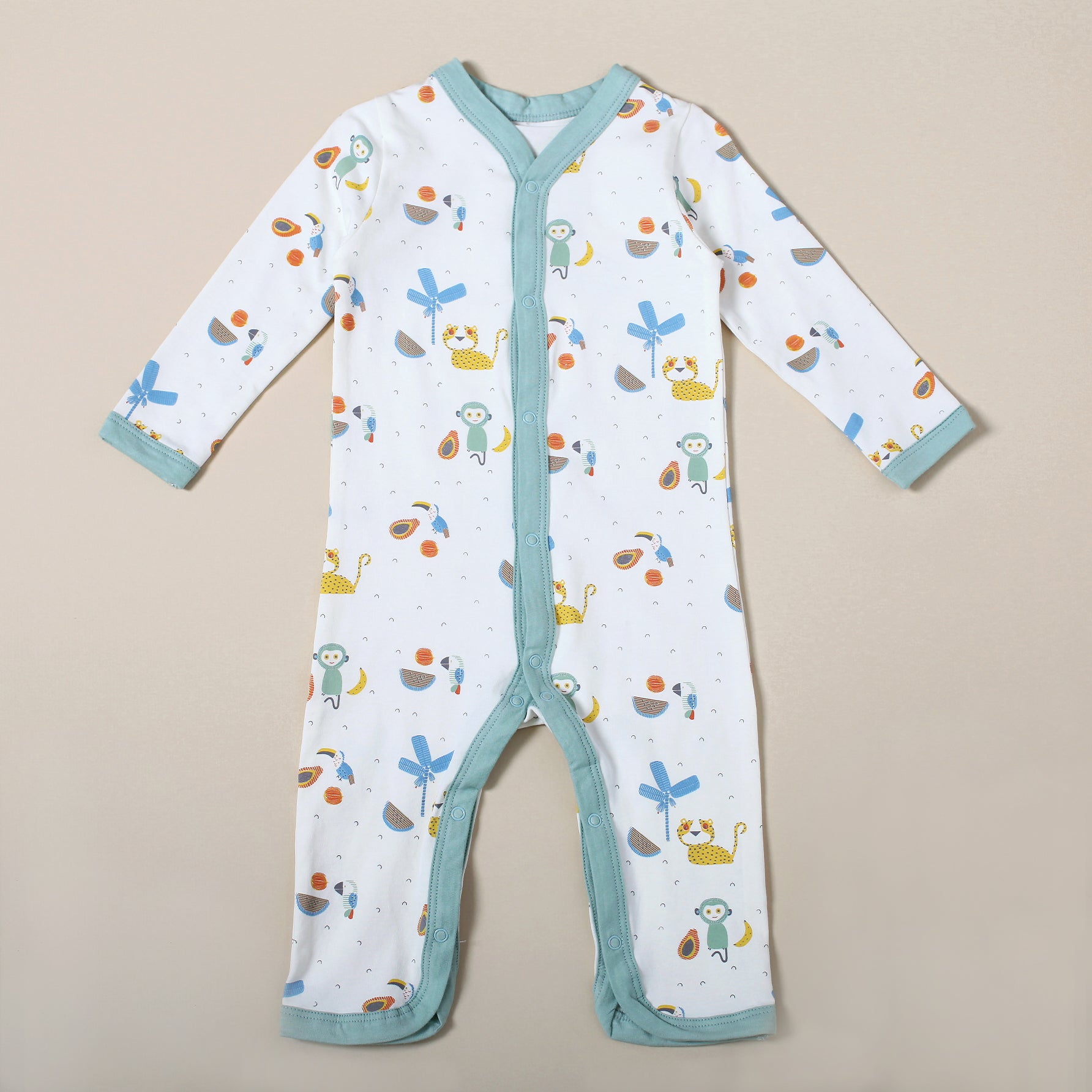 Tropical Jungle Organic Cotton Baby Clothes