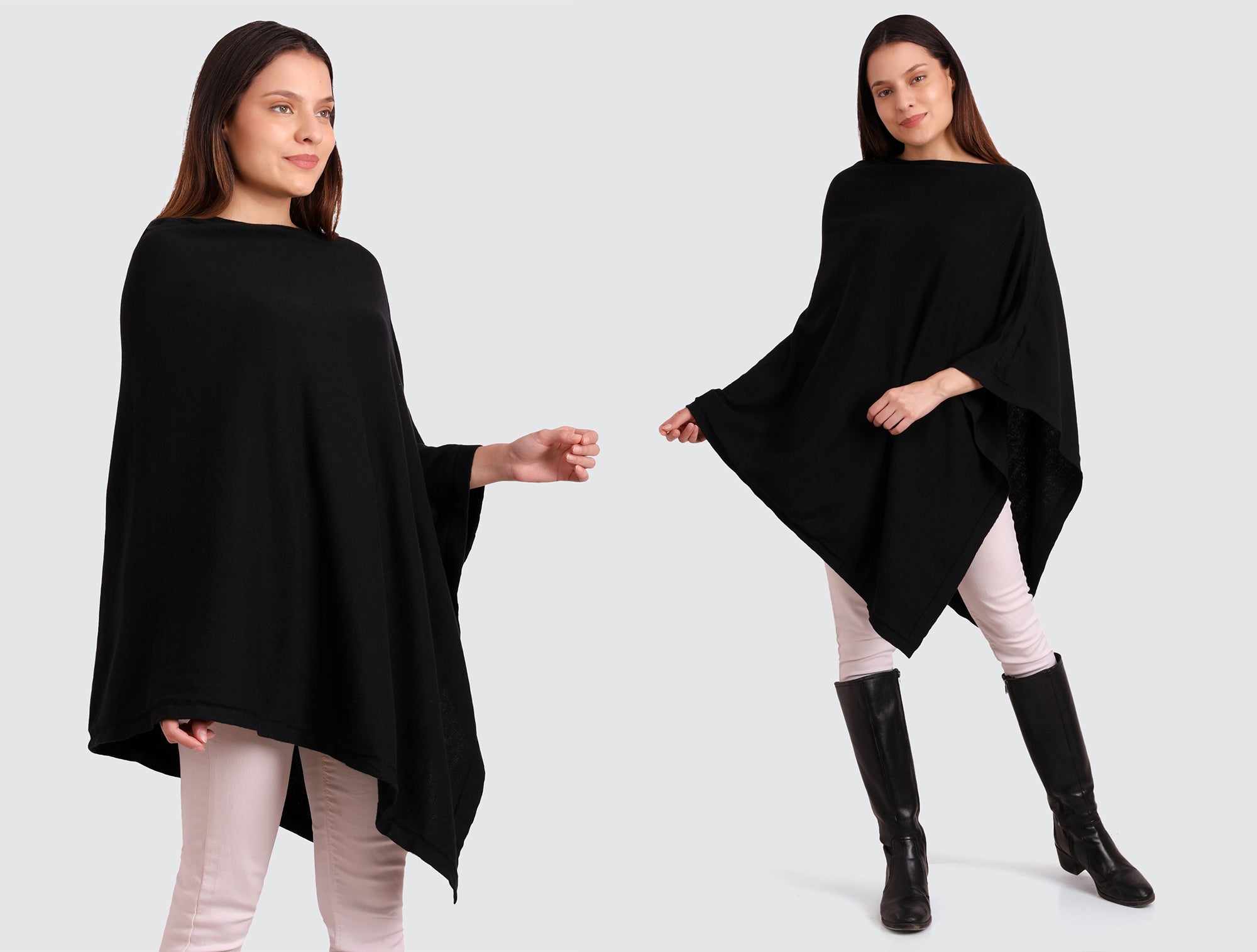 Cozy knit Black Women's Poncho , Poncho, Wool Poncho, Handknit Poncho, selling FREE SHIPPING within the US