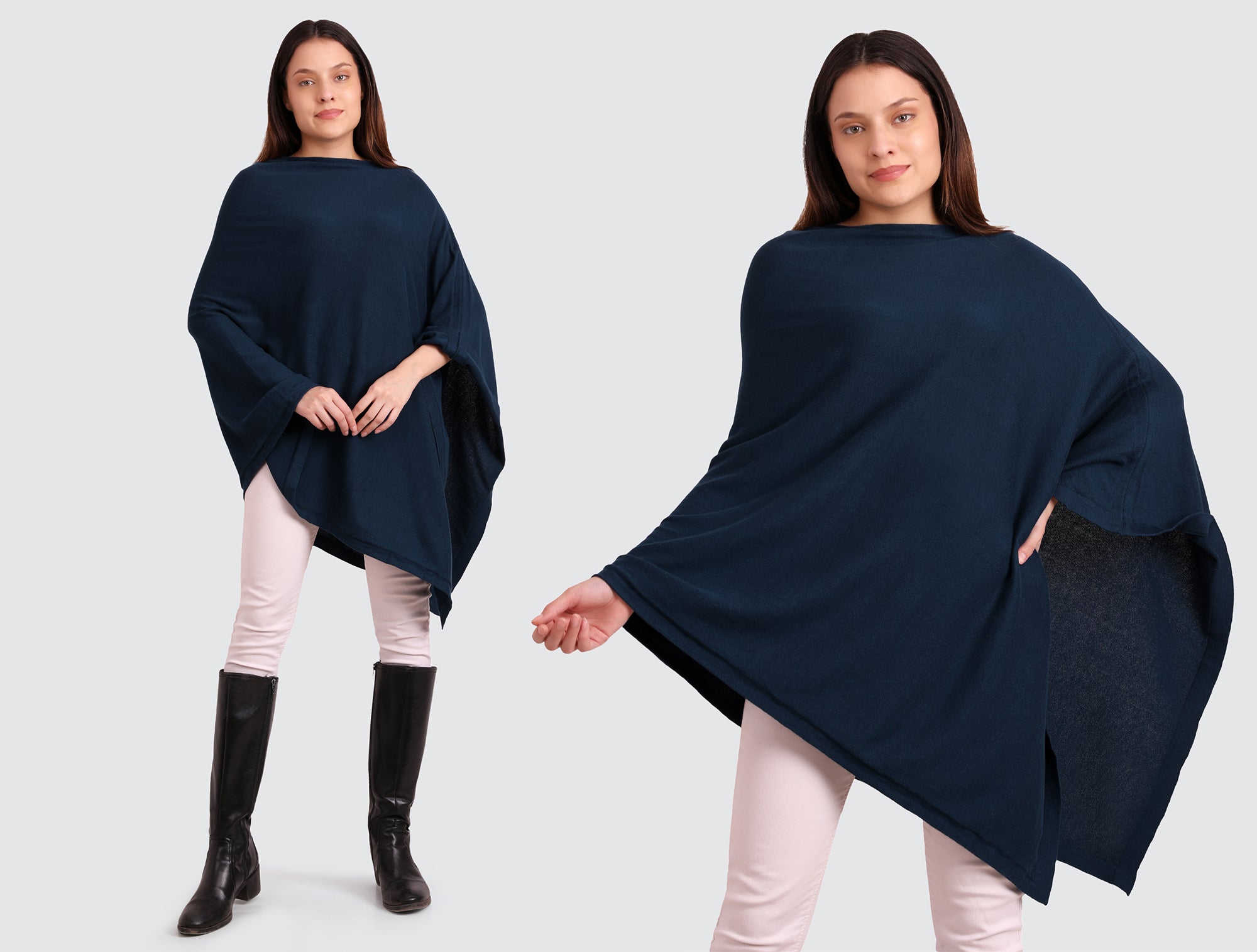 Cotton poncho , denim summer poncho , denim blue linen poncho , loose weight shrug, loose knit women cape, trendy cotton top ,women wear on sale ,