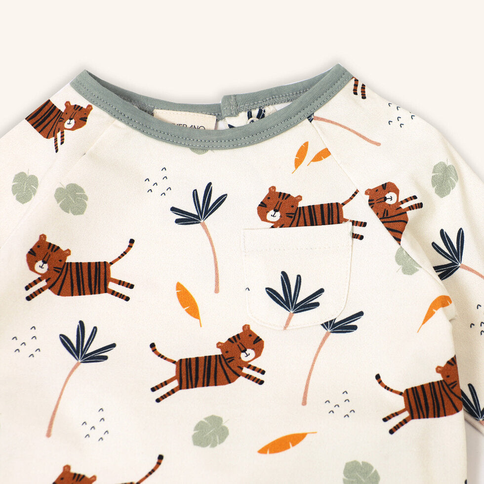 Tiger Playsuit Baby Tee + Jogger Pant SET (Organic Cotton)