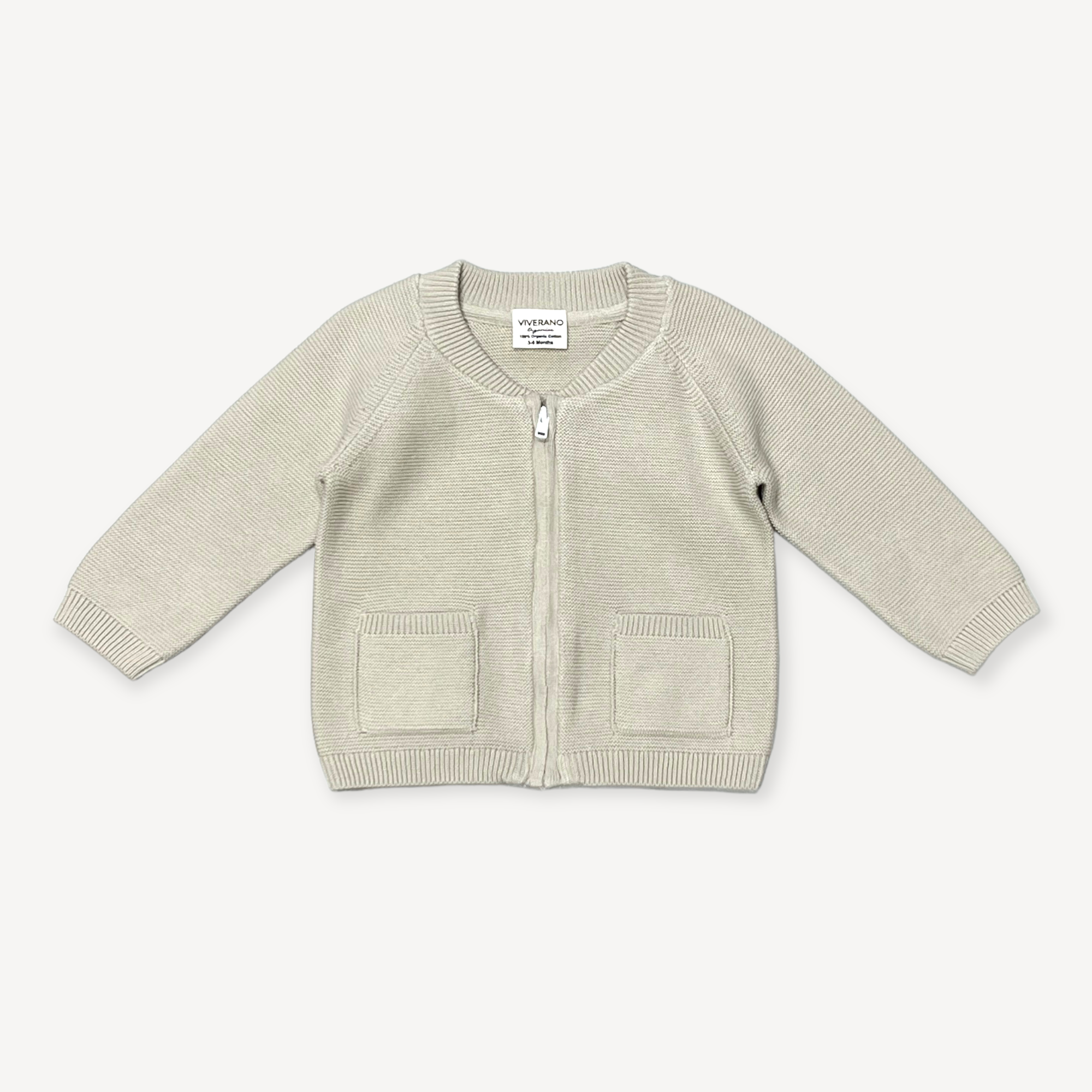 2-Pocket Baby Bomber Style Zip Jacket (Organic Cotton)2-Pocket Baby Bomber Style Zip Jacket (Organic Cotton)