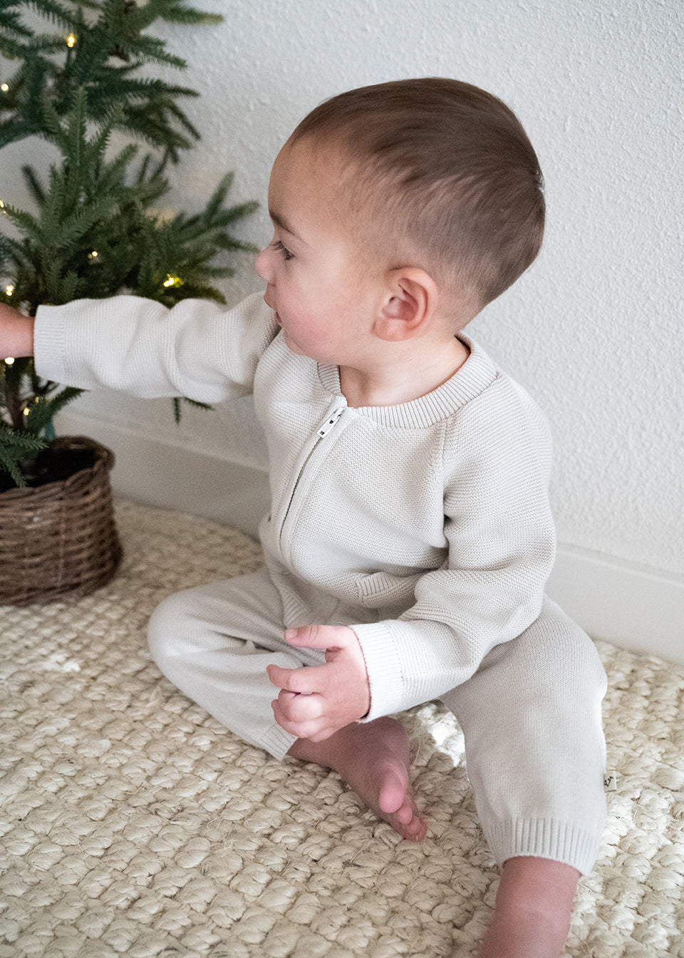 Baby Side Pocket Sweater Knit Pants - Organic(3 Colors)