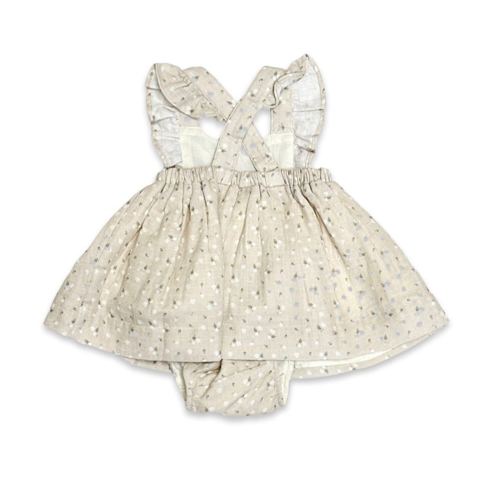 White floral fashion baby dress