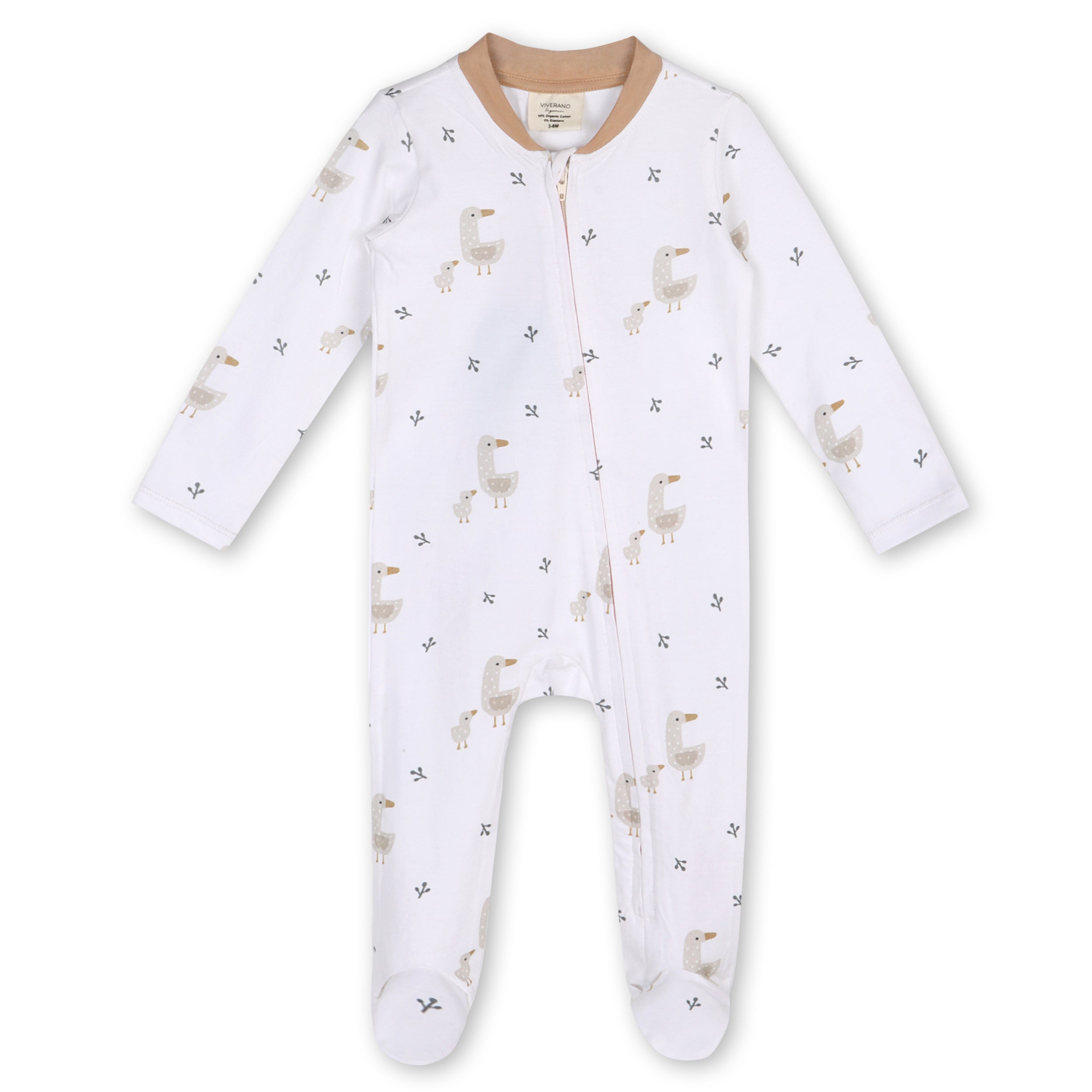 Mommy & Me Baby Zipper Footie Jumpsuit (Organic Jersey)