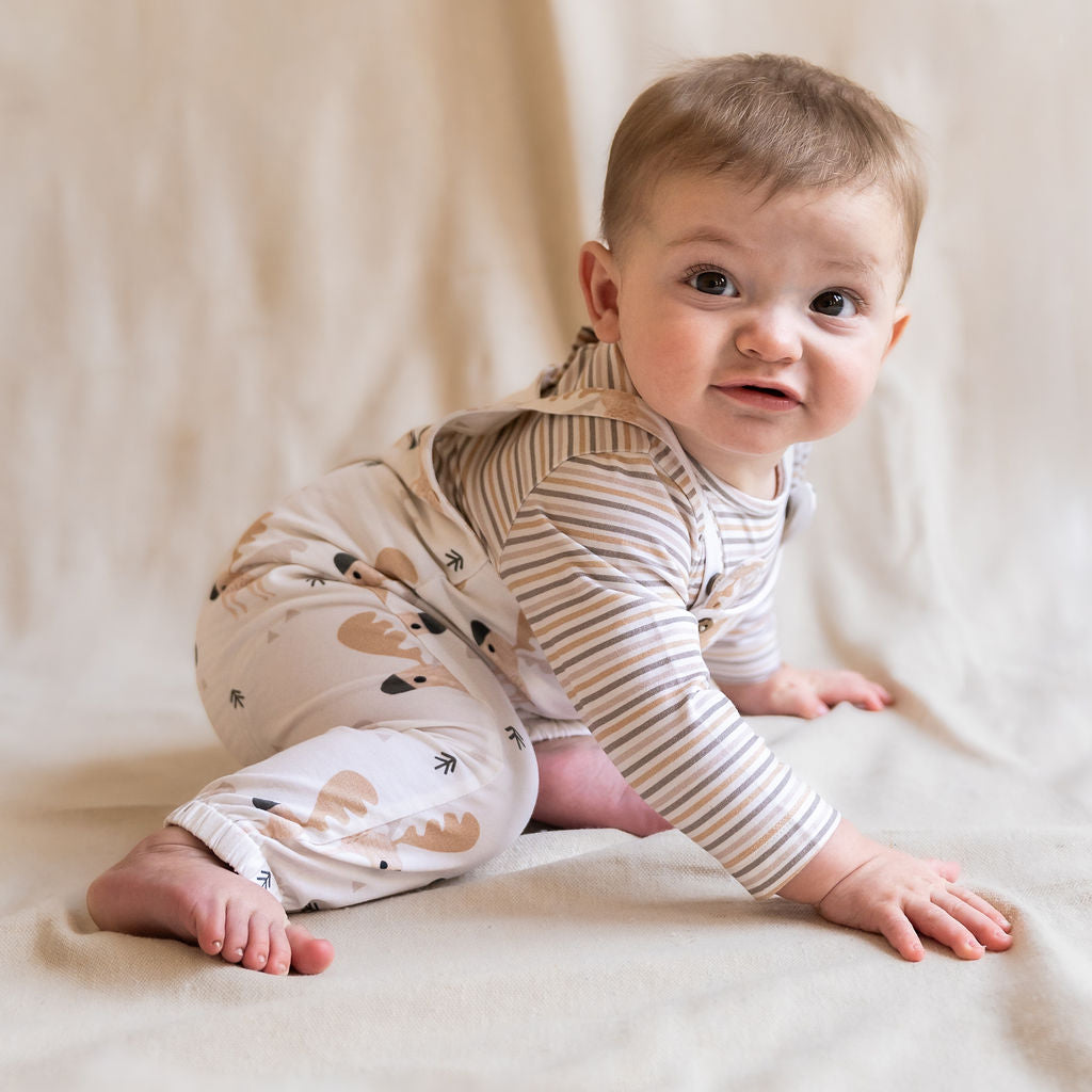 Moose Baby Overall & Bodysuit Set (Organic Jersey)