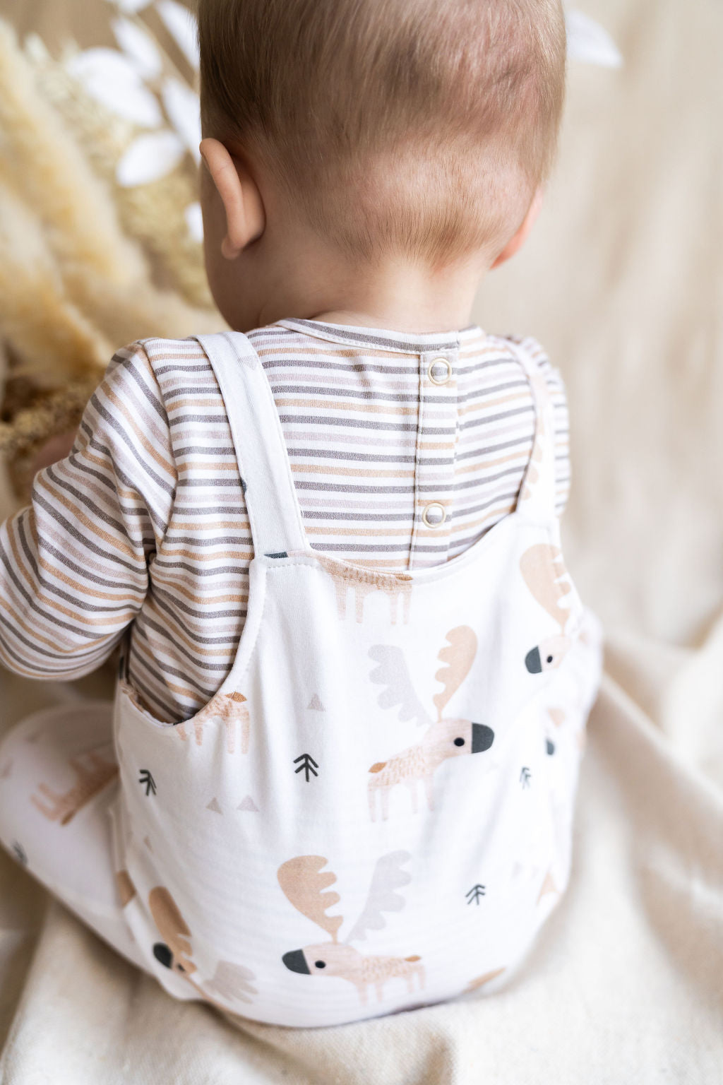 Moose Baby Overall & Bodysuit Set (Organic Jersey)