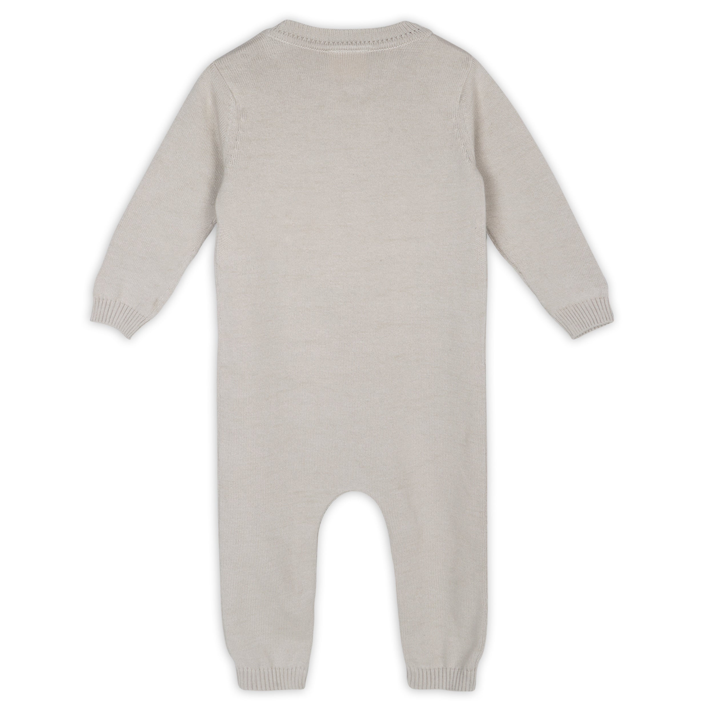 Dinosaur Jacquard Sweater Knit Baby Jumpsuit (Organic Cotton)