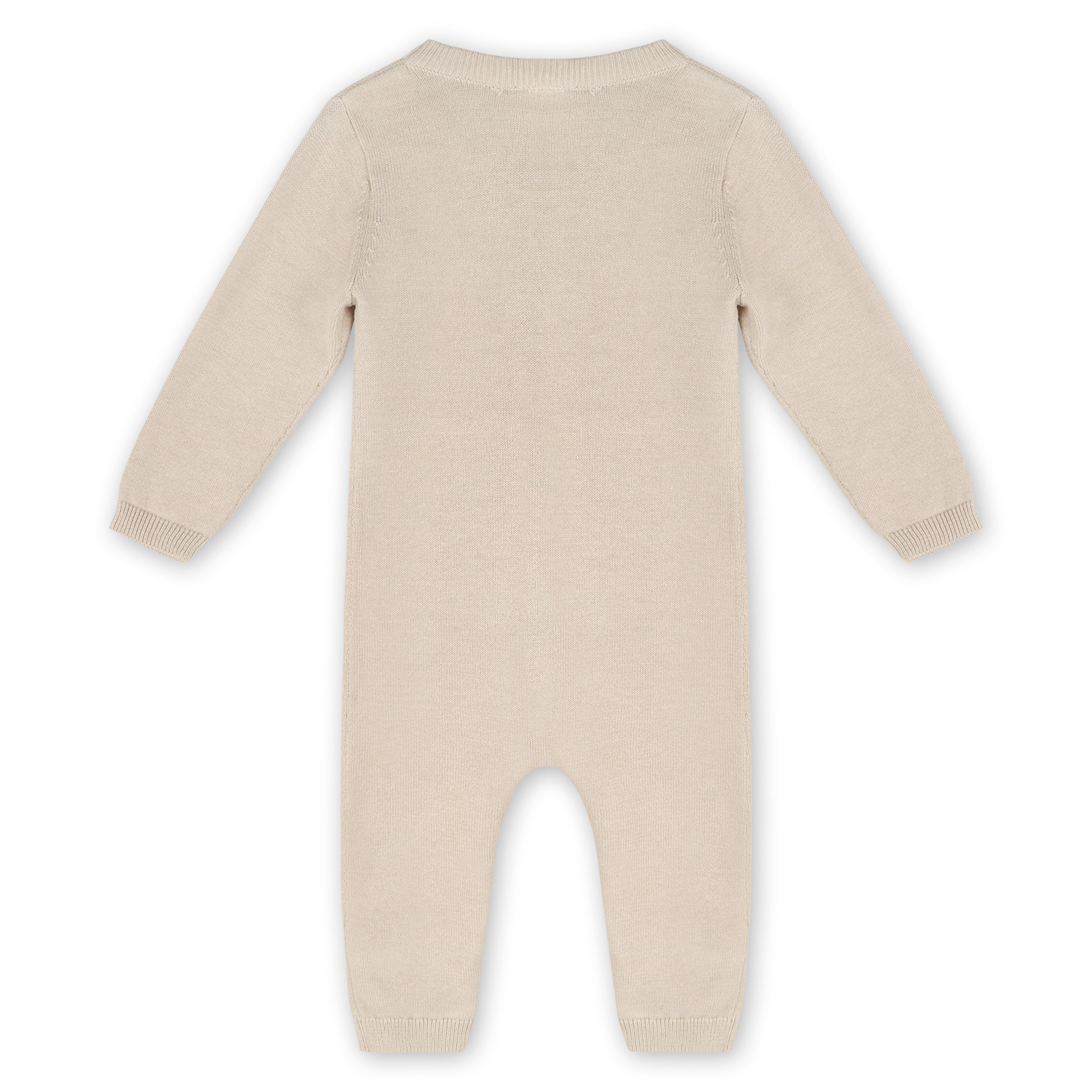 Balloon Bear Jacquard Baby Sweater Knit Jumpsuit (Organic Cotton)