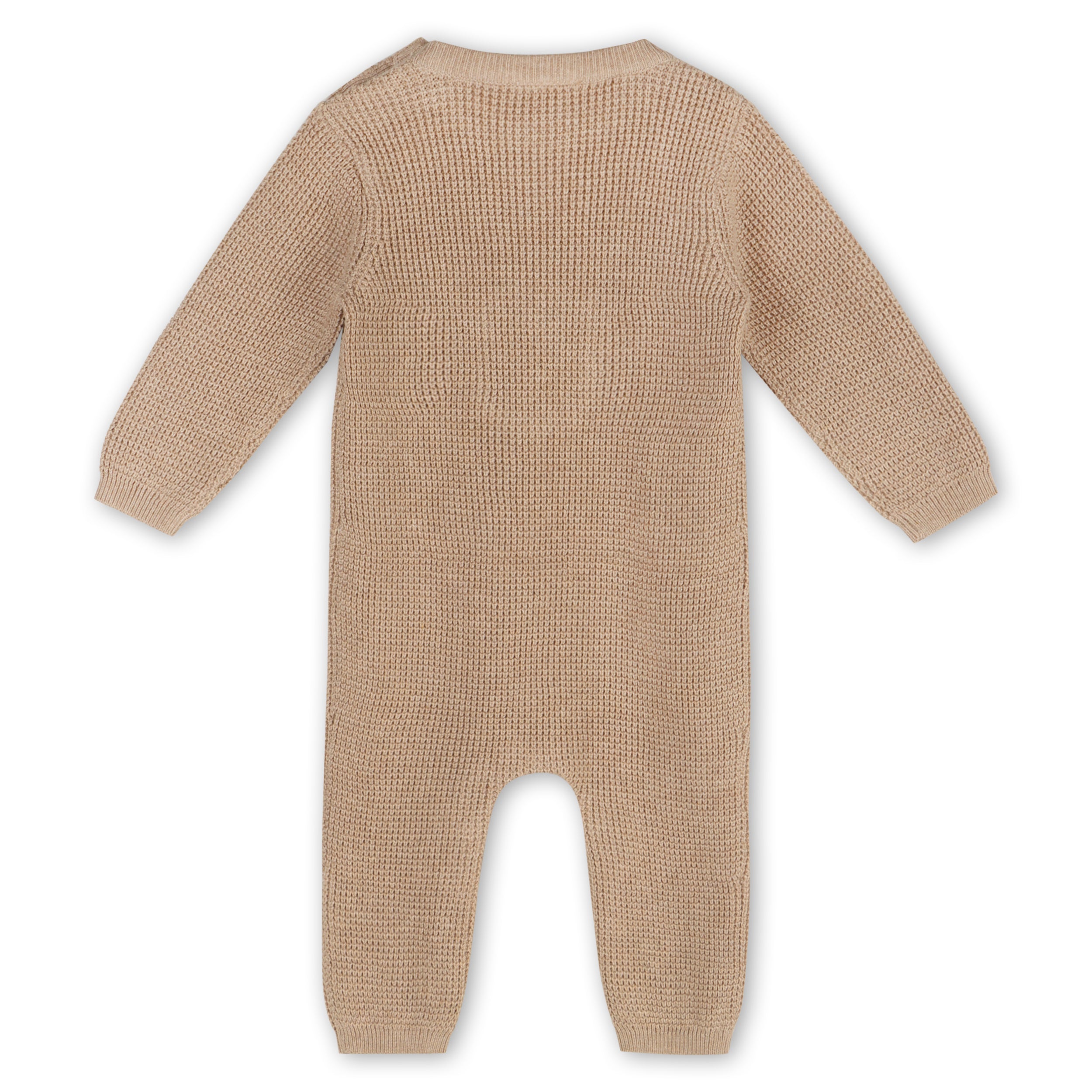 Lion Applique Chunky Sweater Knit Baby Jumpsuit (Organic Cotton)