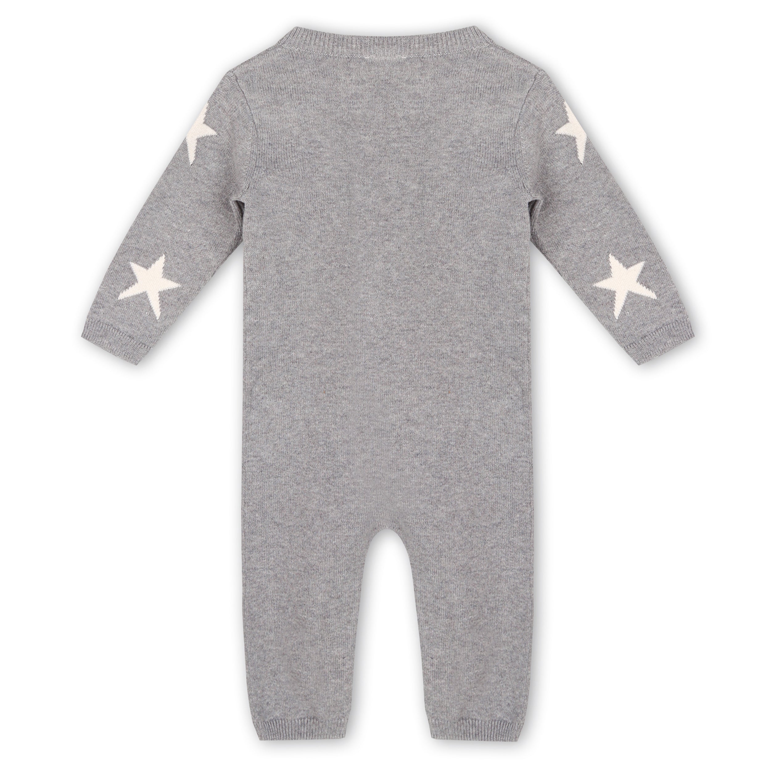 Star Jacquard Baby Sweater Knit Jumpsuit (Organic Cotton)