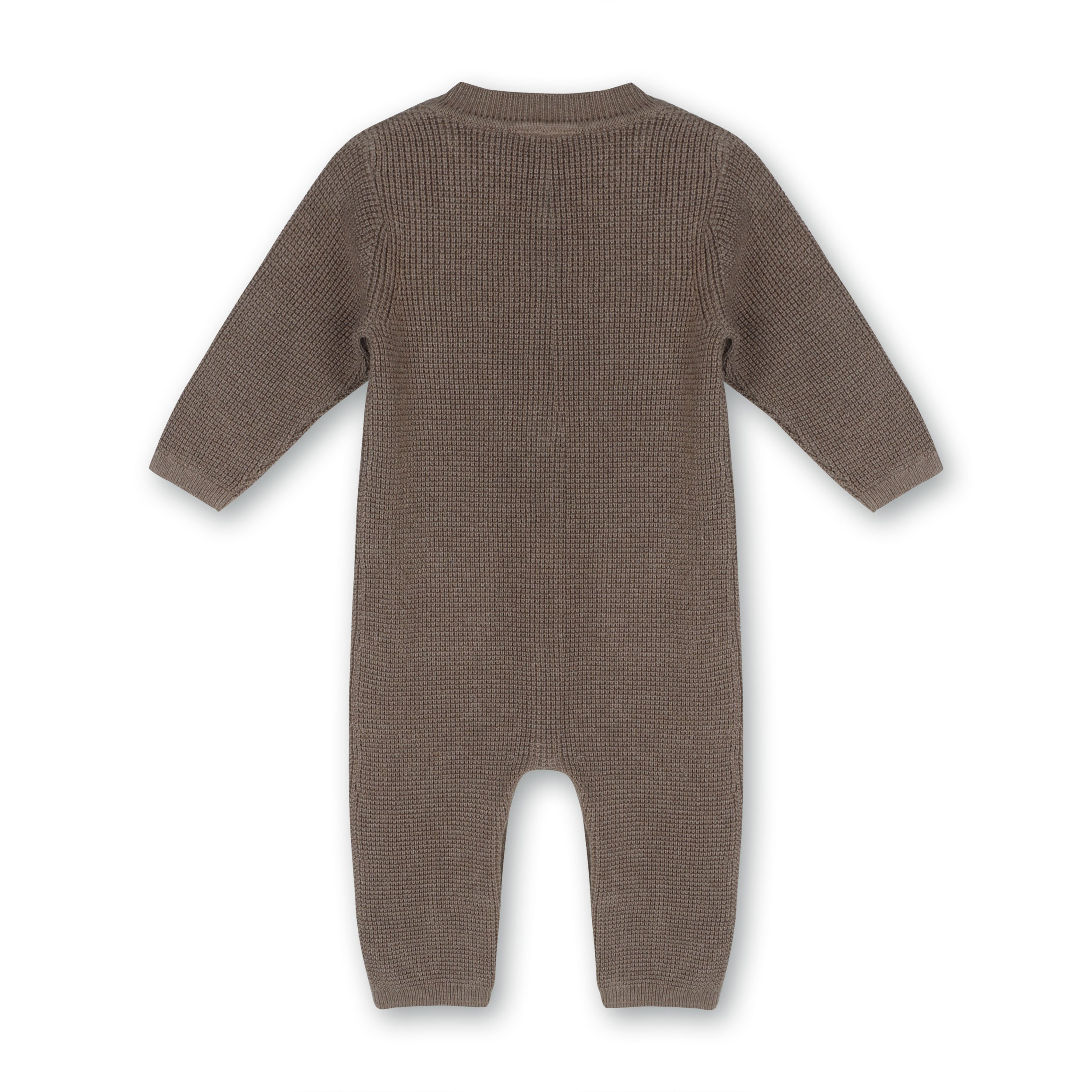 Pocket & Button Chunky Sweater Knit Baby Jumpsuit (Organic Cotton)