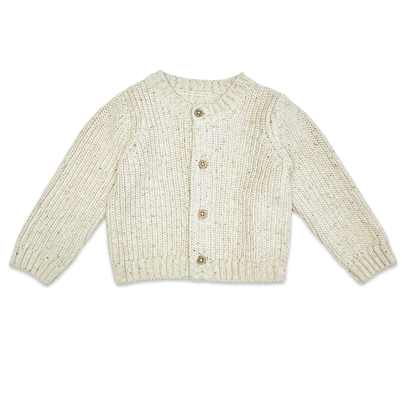 HAPPY Chunky Knit Slouchy Baby Pullover Sweater (Organic Cotton)