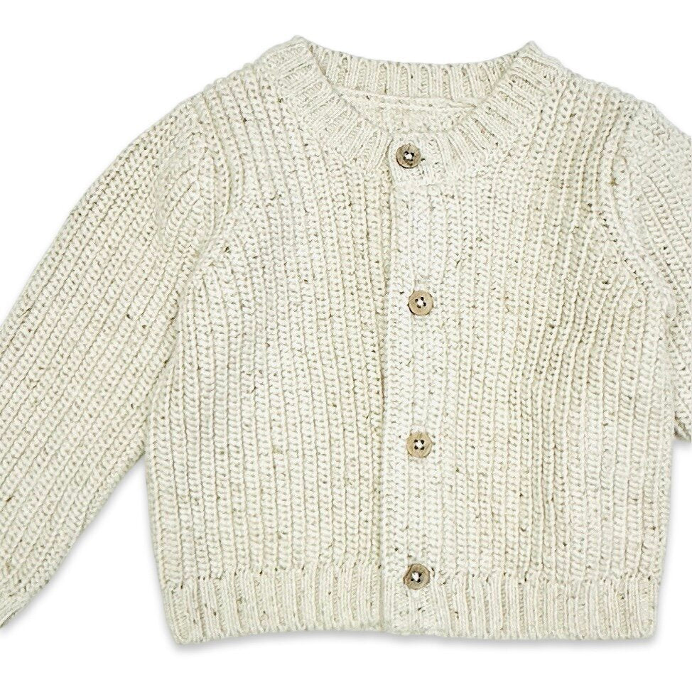 HAPPY Chunky Knit Slouchy Baby Pullover Sweater (Organic Cotton)