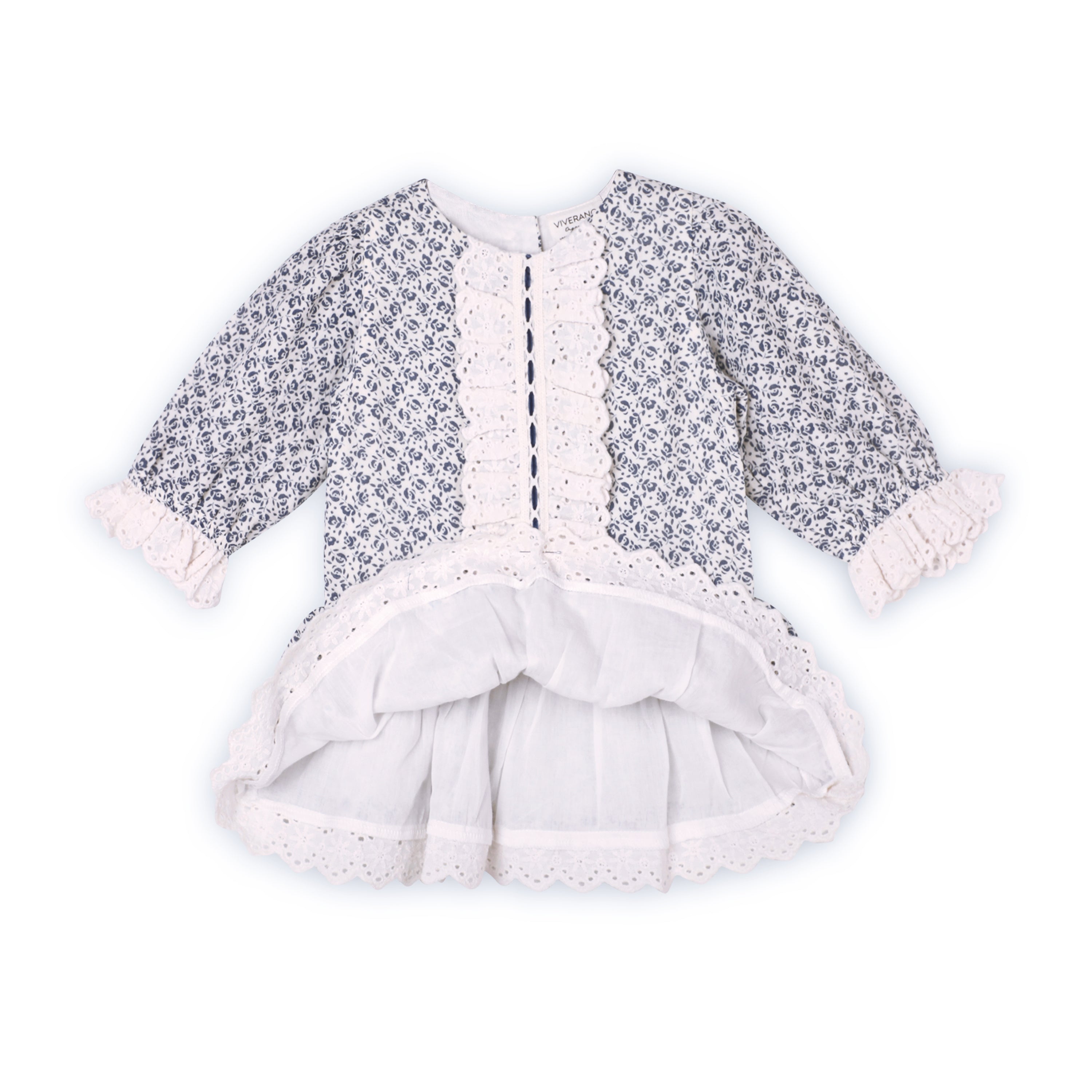 Floral and Lace Baby Dress & Bloomer SET (Organic)