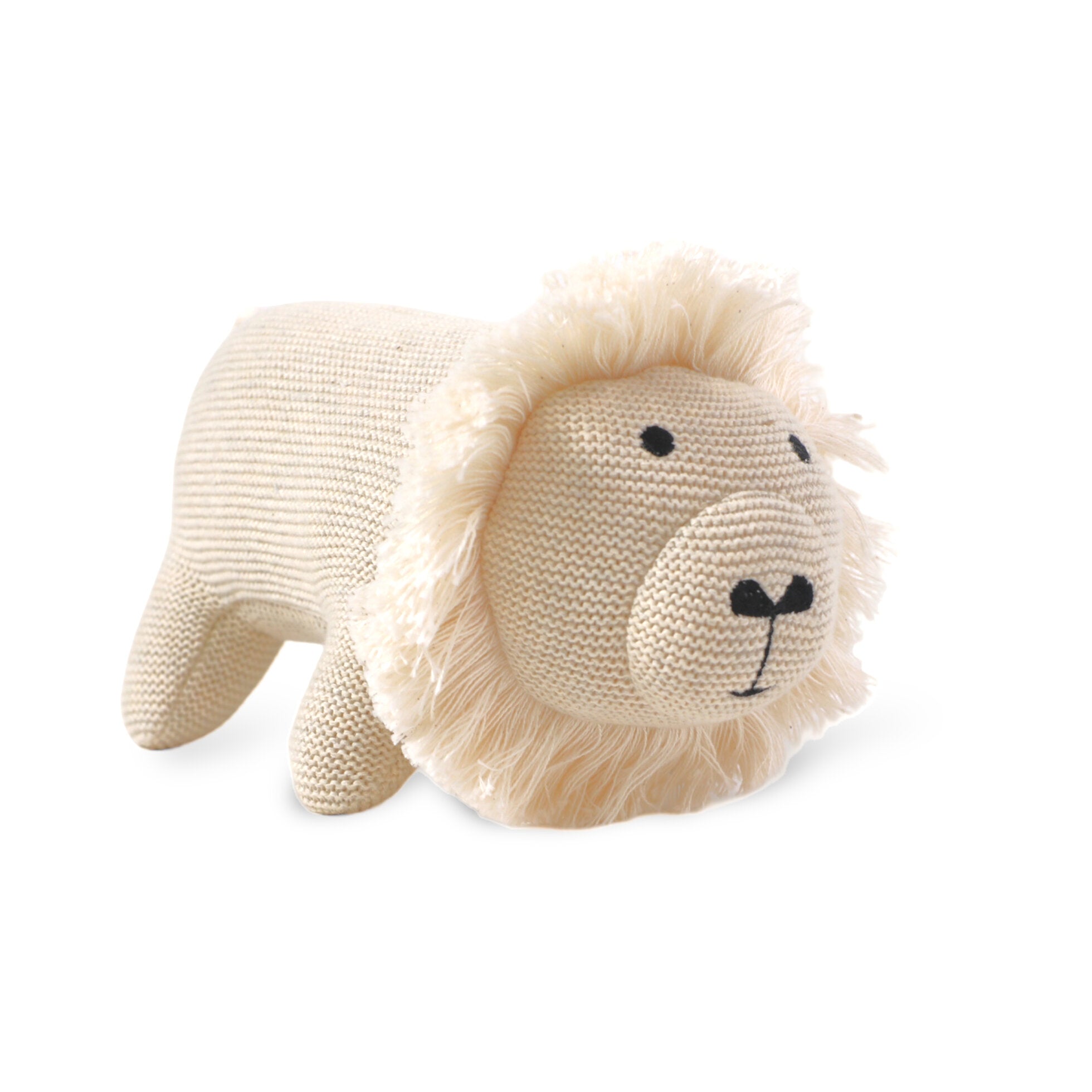 Lion Knit Stuffed Animal Toy (Organic Cotton) by Viverano Organics