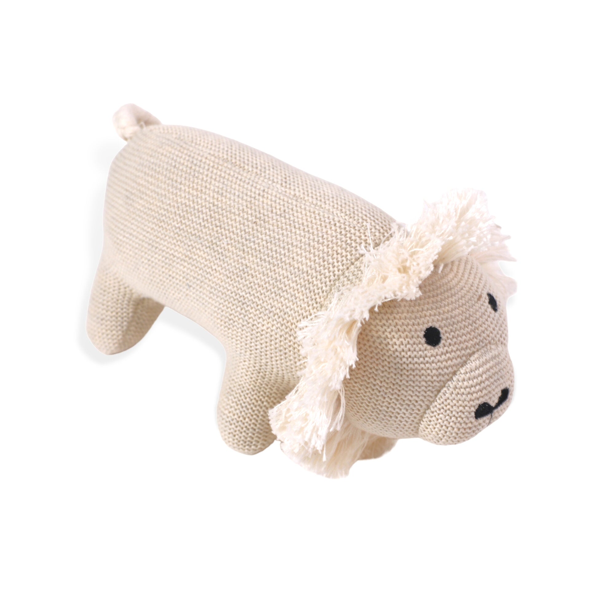 Lion Knit Stuffed Animal Toy (Organic Cotton) by Viverano Organics