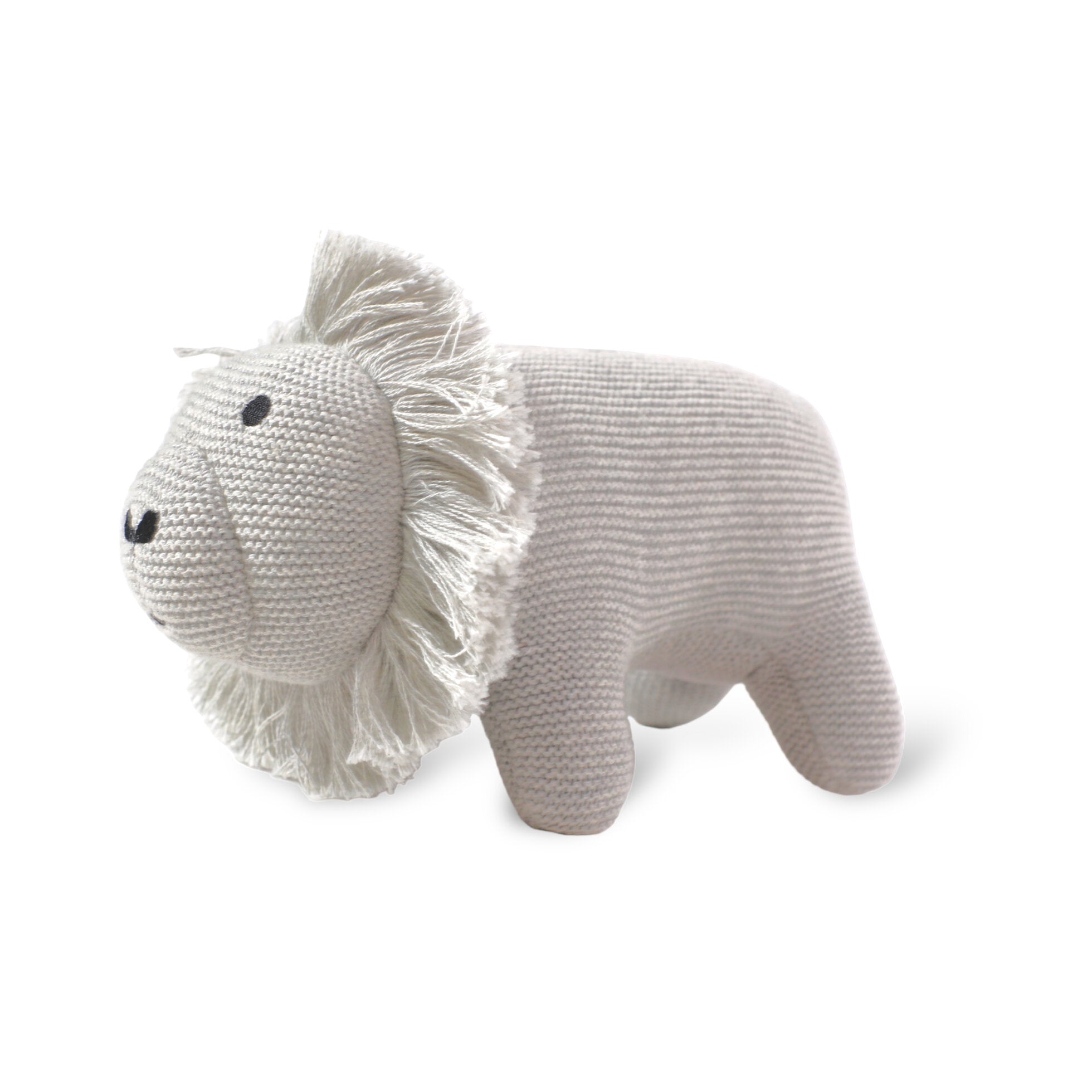 Lion Knit Stuffed Animal Toy (Organic Cotton) by Viverano Organics