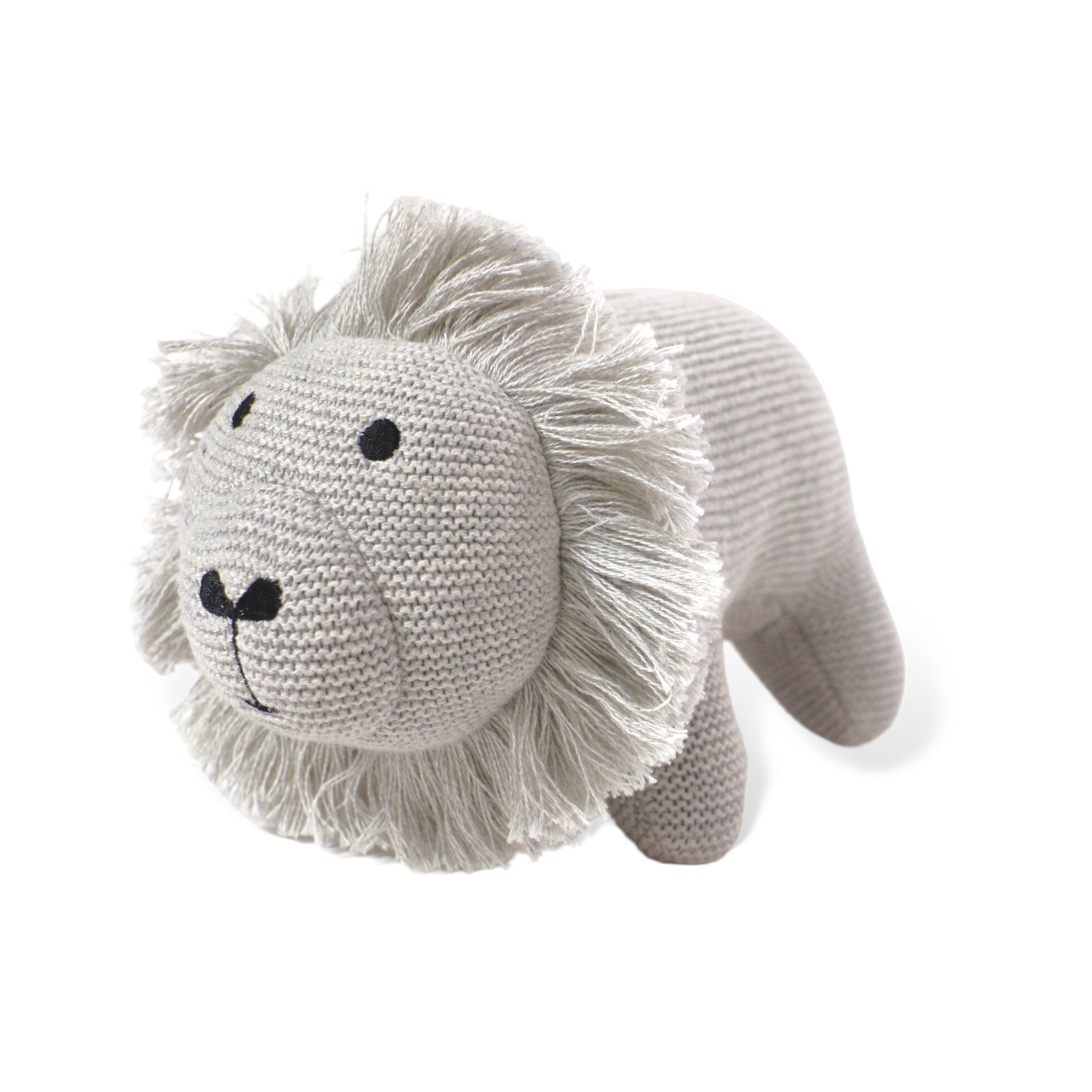 Lion Knit Stuffed Animal Toy (Organic Cotton) by Viverano Organics