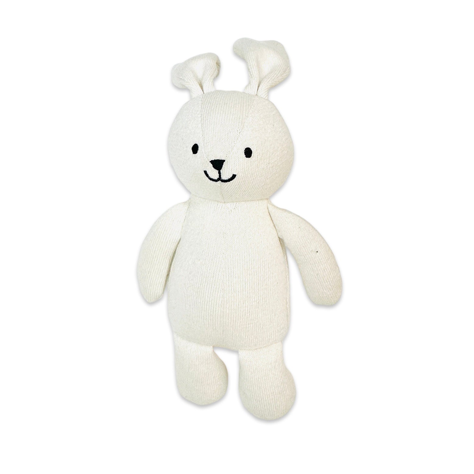 Jojo Lil Bunny Knit Stuffed Animal Soft Baby Toy (Organic Cotton)