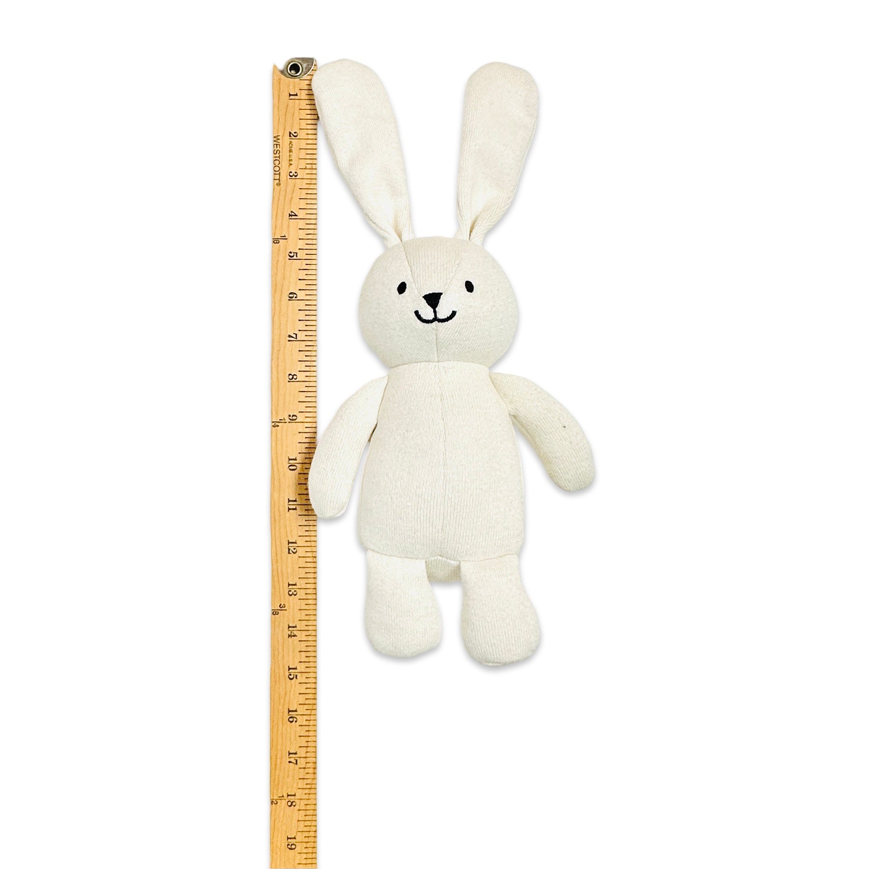 Jojo Lil Bunny Knit Stuffed Animal Soft Baby Toy (Organic Cotton)