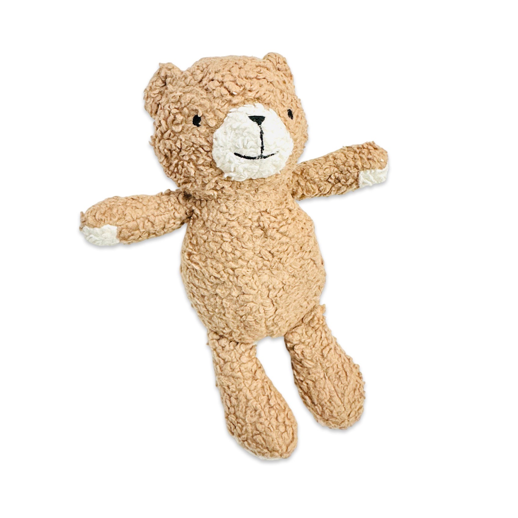 Peanut Lil Bear SHERPA Knit Stuffed Animal Soft Toy (Organic Cotton)