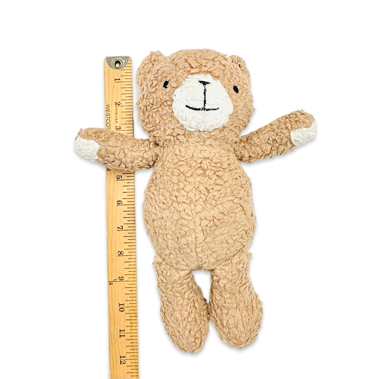 Peanut Lil Bear SHERPA Knit Stuffed Animal Soft Toy (Organic Cotton)