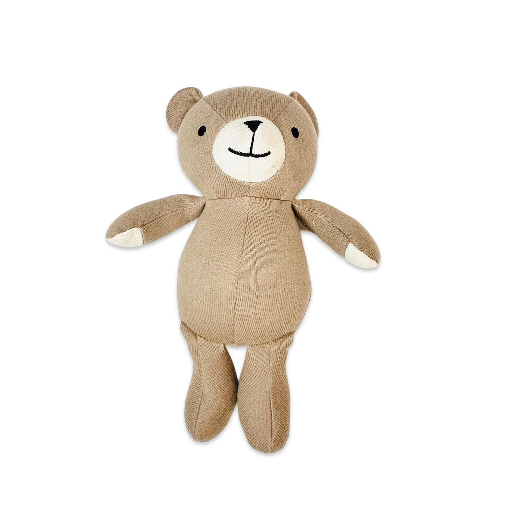 Peanut Lil Bear Knit Stuffed Animal Soft Toy (Organic Cotton)