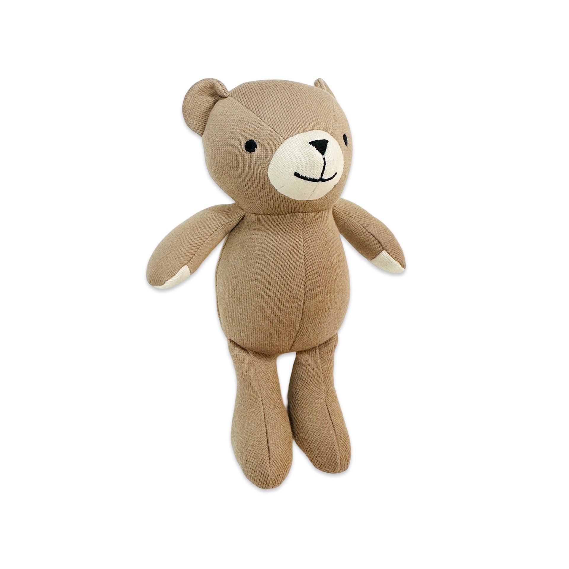 Peanut Lil Bear Knit Stuffed Animal Soft Toy (Organic Cotton)