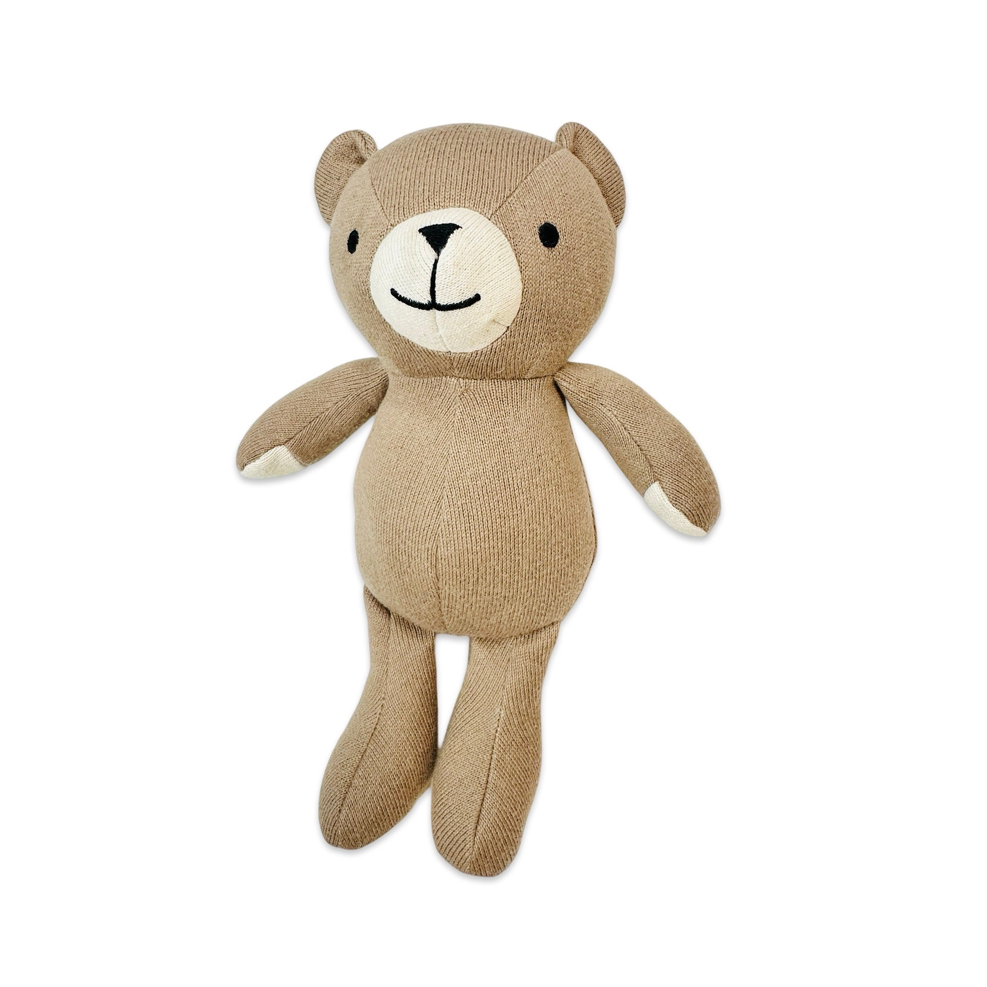 Peanut Lil Bear Knit Stuffed Animal Soft Toy (Organic Cotton)