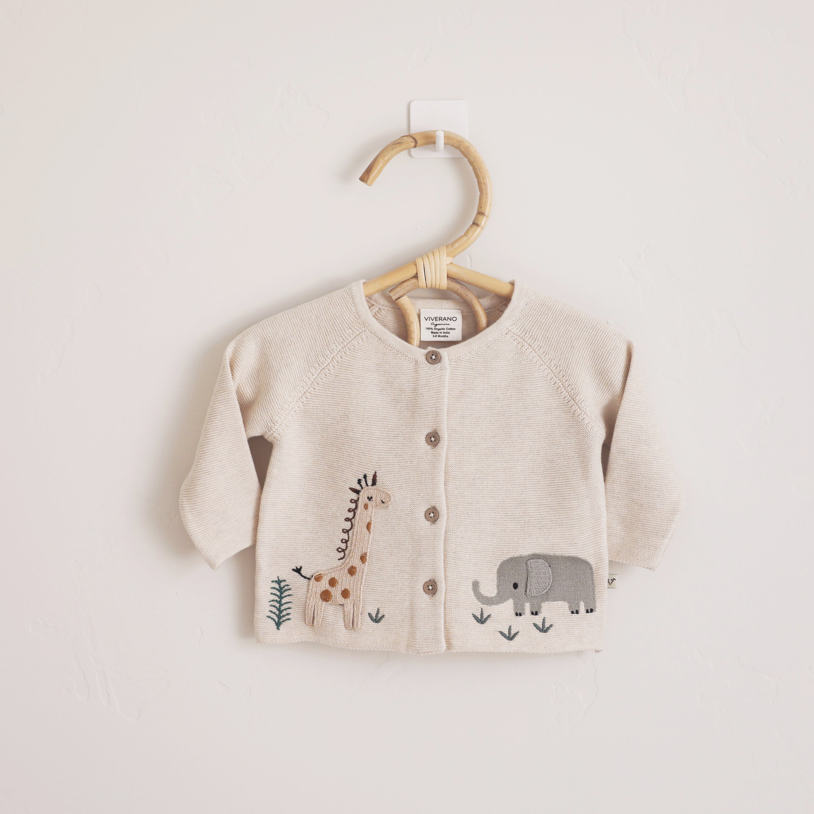 Vintage Tot Knit Cardigan Sweater Nature offers Animal Patched Kid Core Unisex 2T 1438