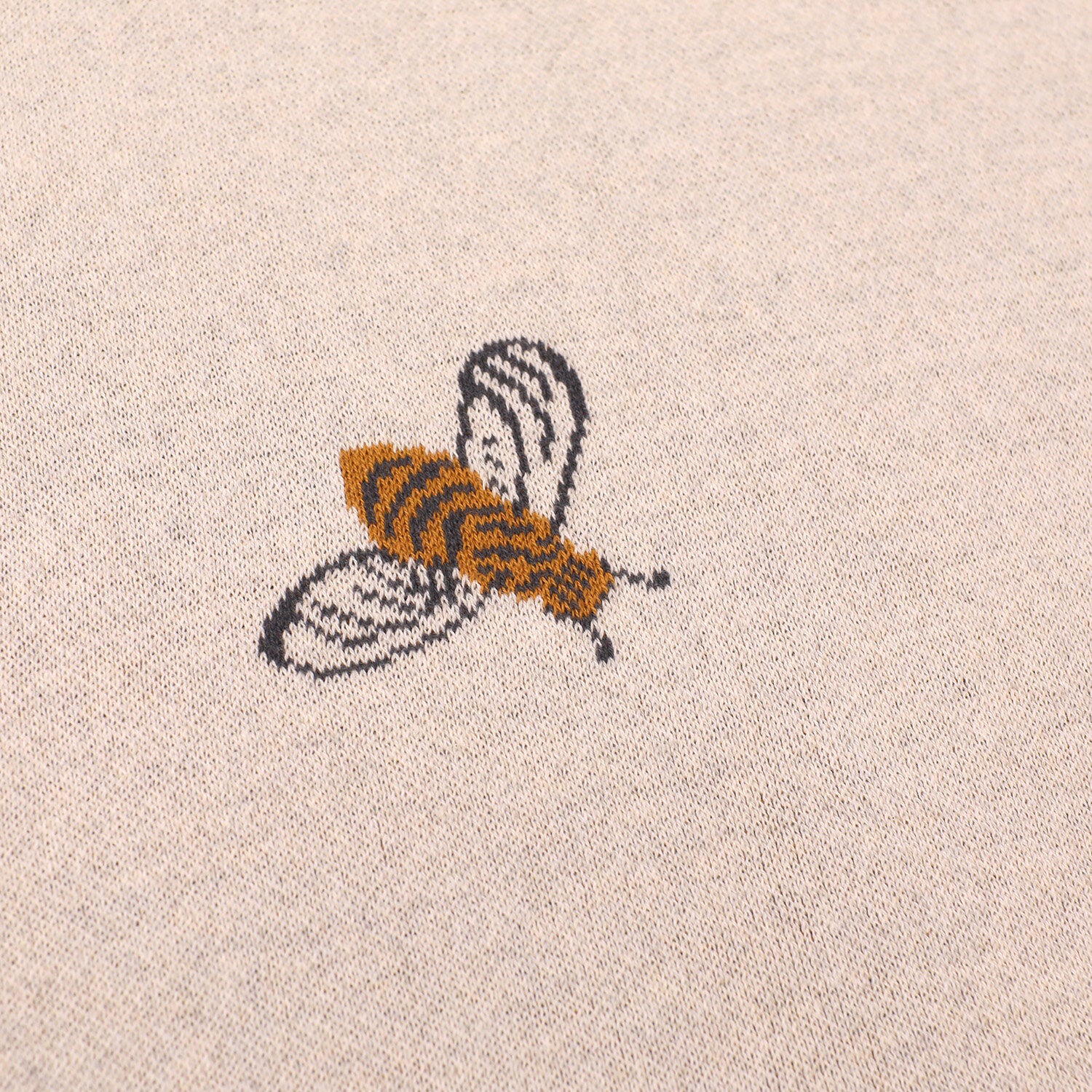 Abejas - Mantas de punto para bebé en tejido jacquard (algodón orgánico)