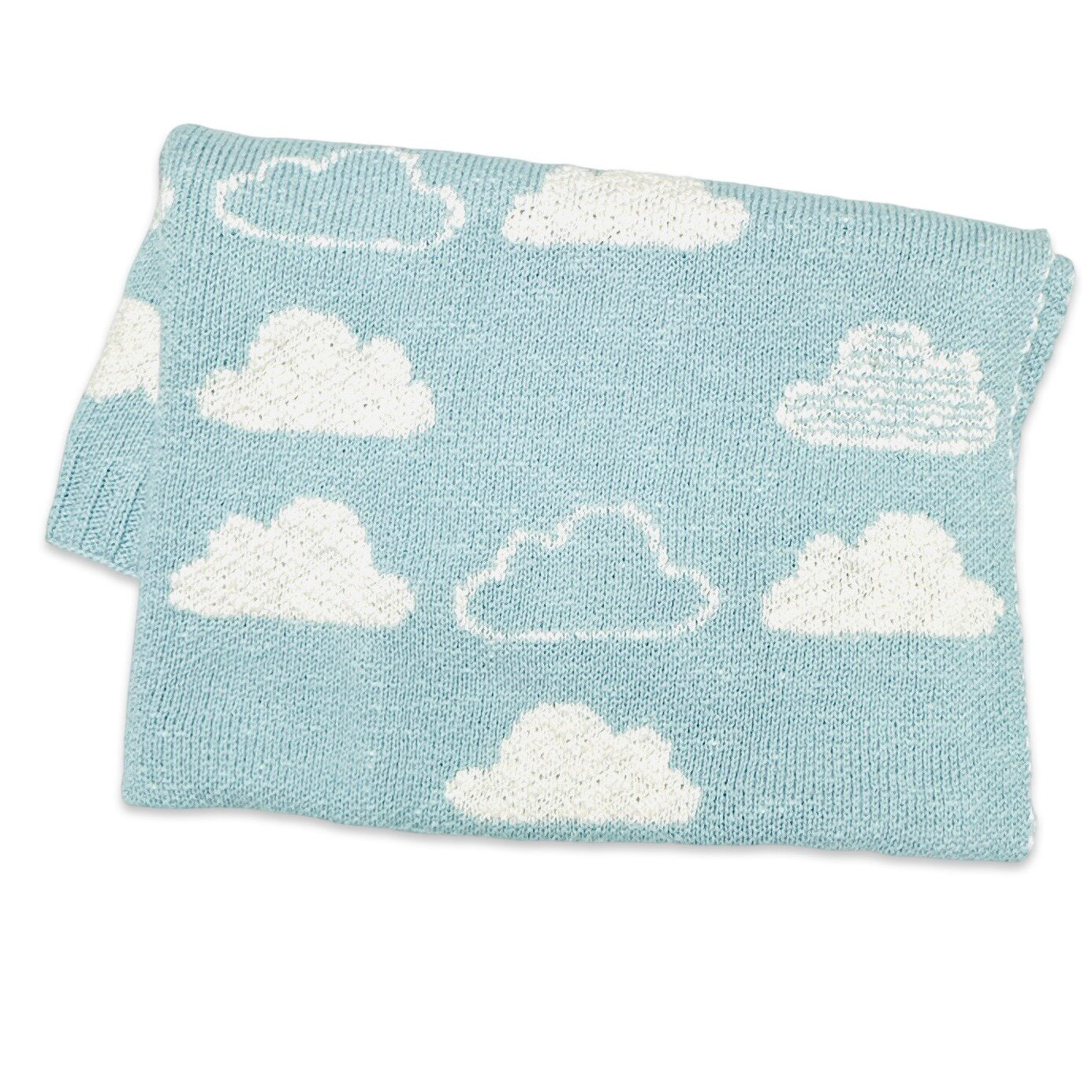 Cloud - Organic Cotton Jacquard Sweater Knit Baby Blankets