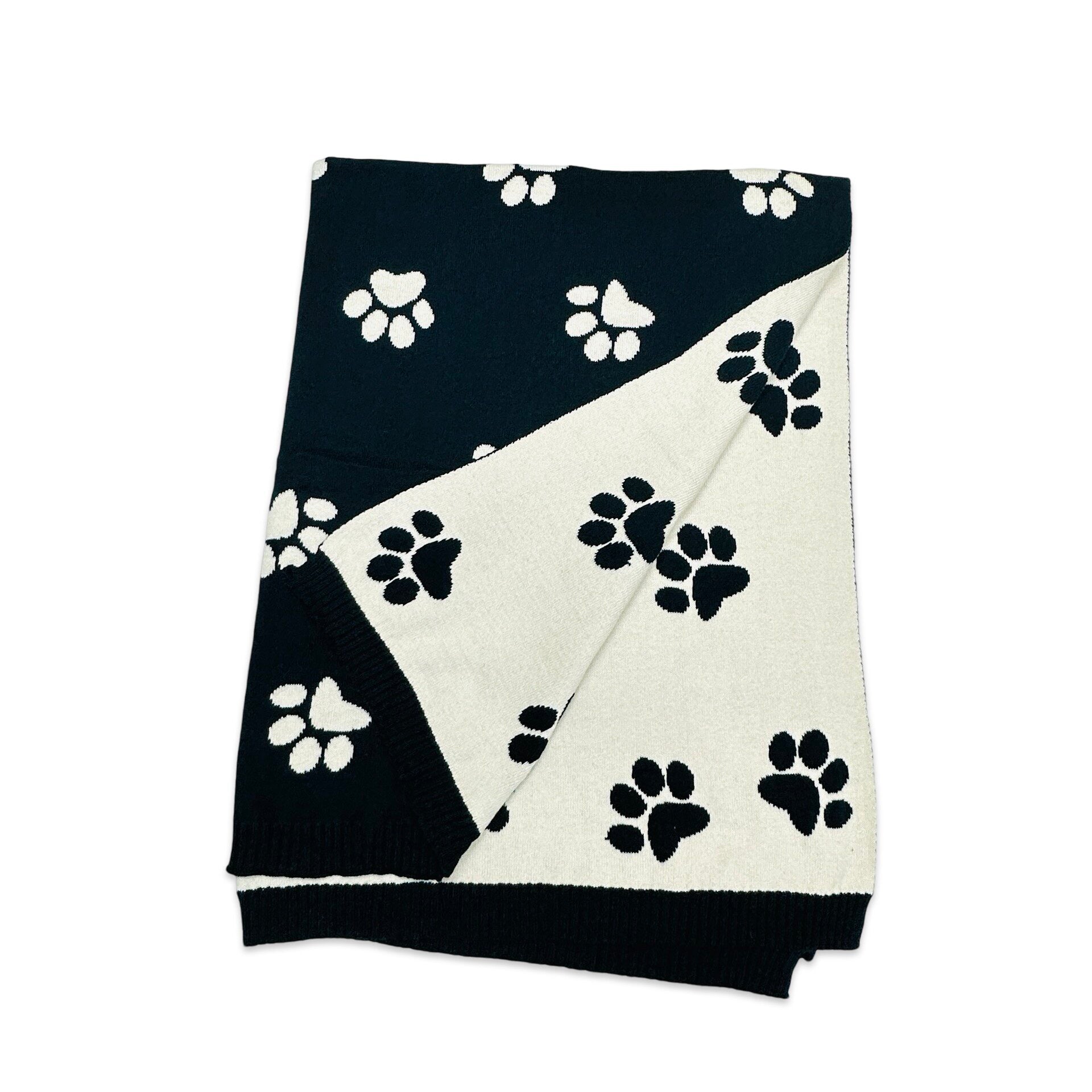 Buddy Dogs- Jacquard Sweater Knit Organic Cotton Baby Blankets by Viverano