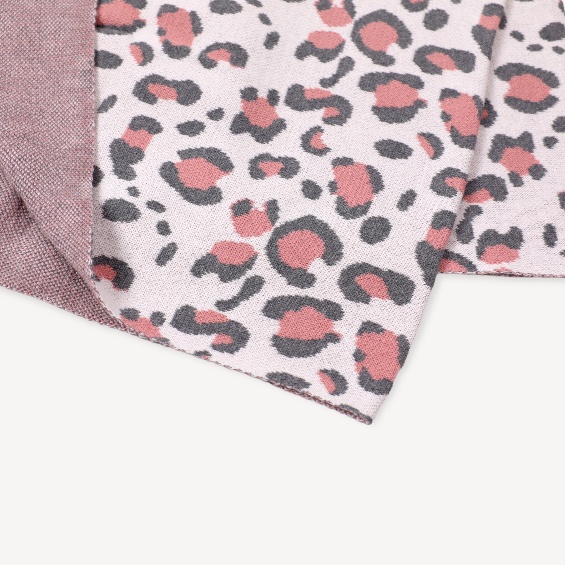 Leopard - Jacquard Sweater Knit Baby Blankets (Organic Cotton)