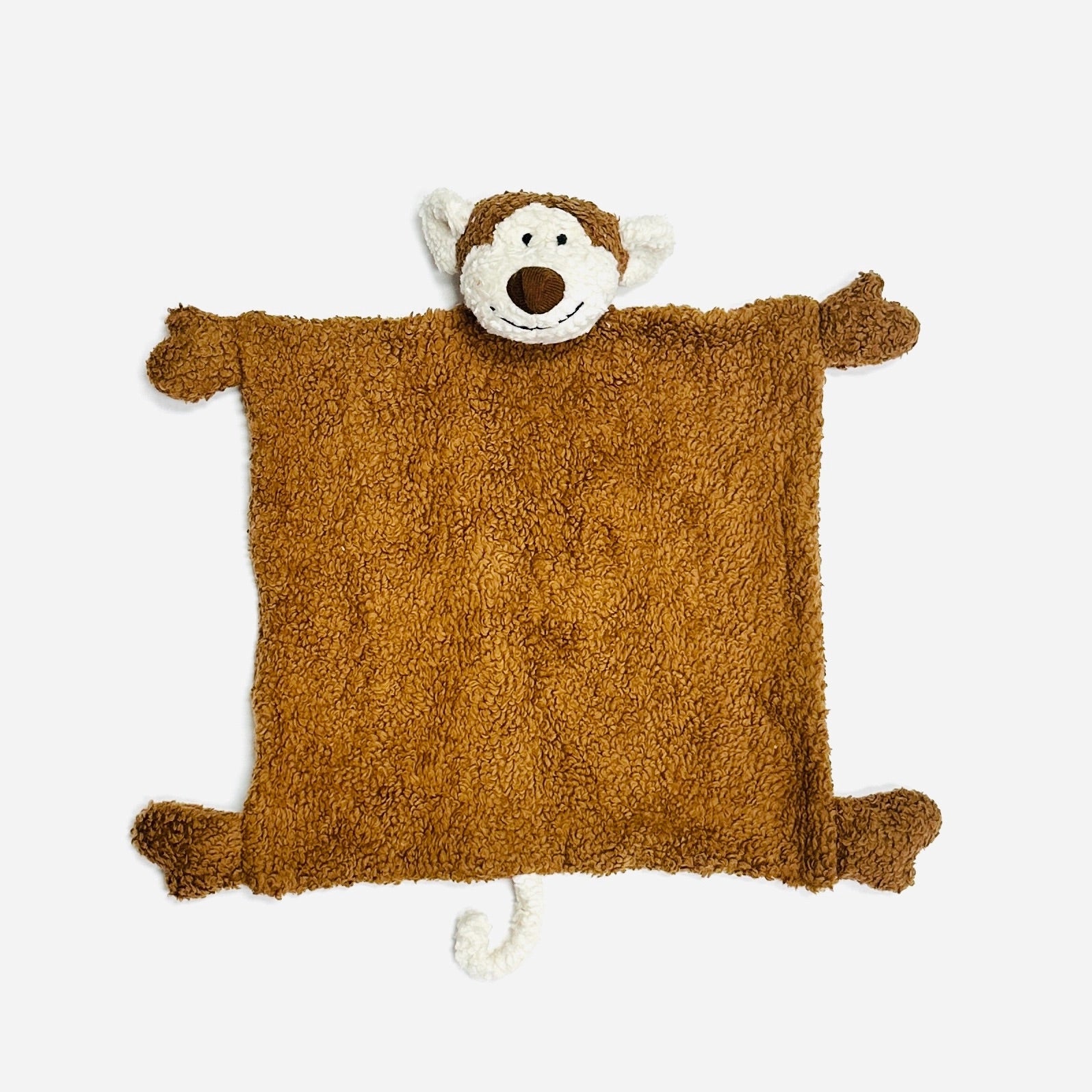 MONKEY Organic SHERPA Lovey Baby Security Blanket Cuddle Cloth