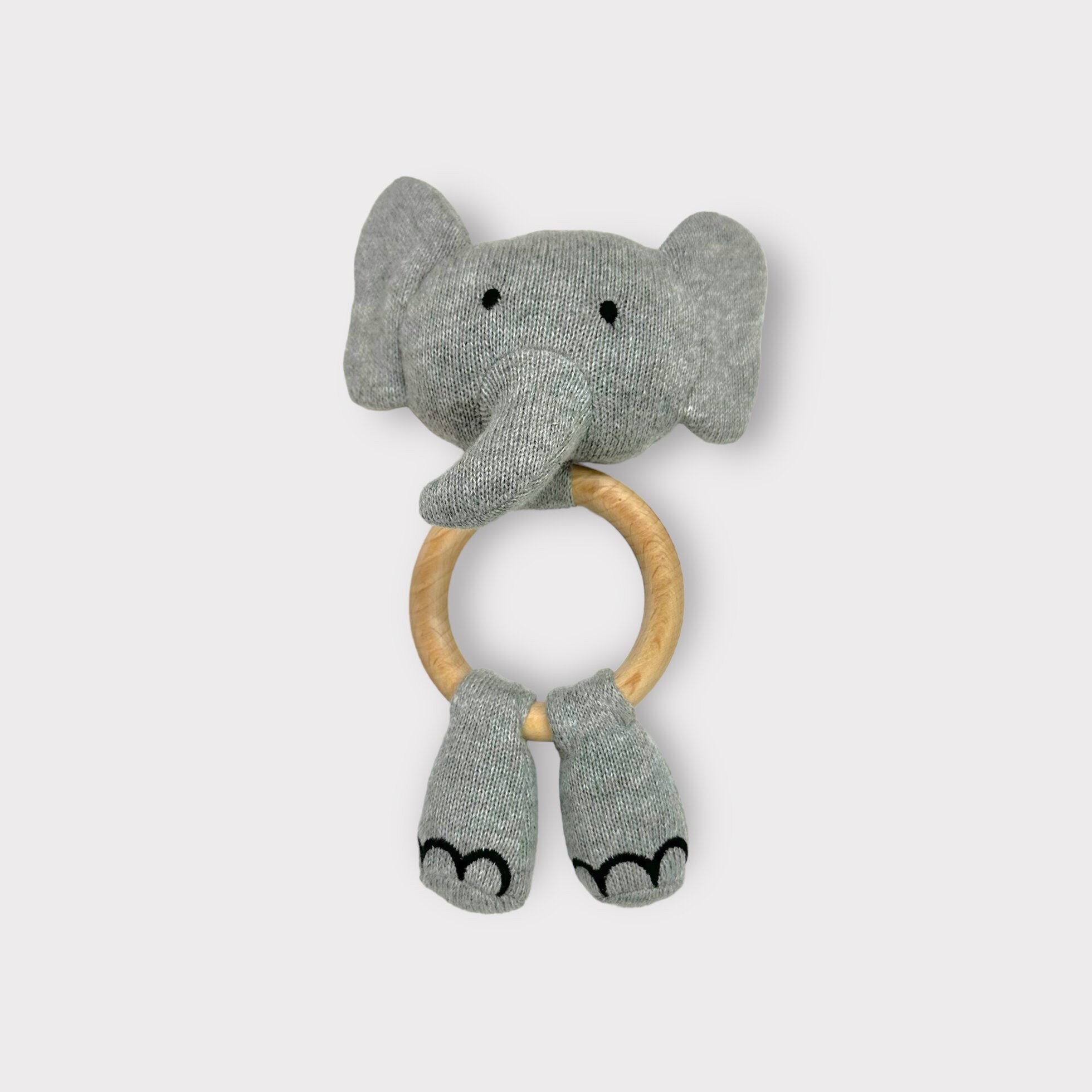 Custom, handmade, good Baby bundle/elephant, rattle, teether, plush toy