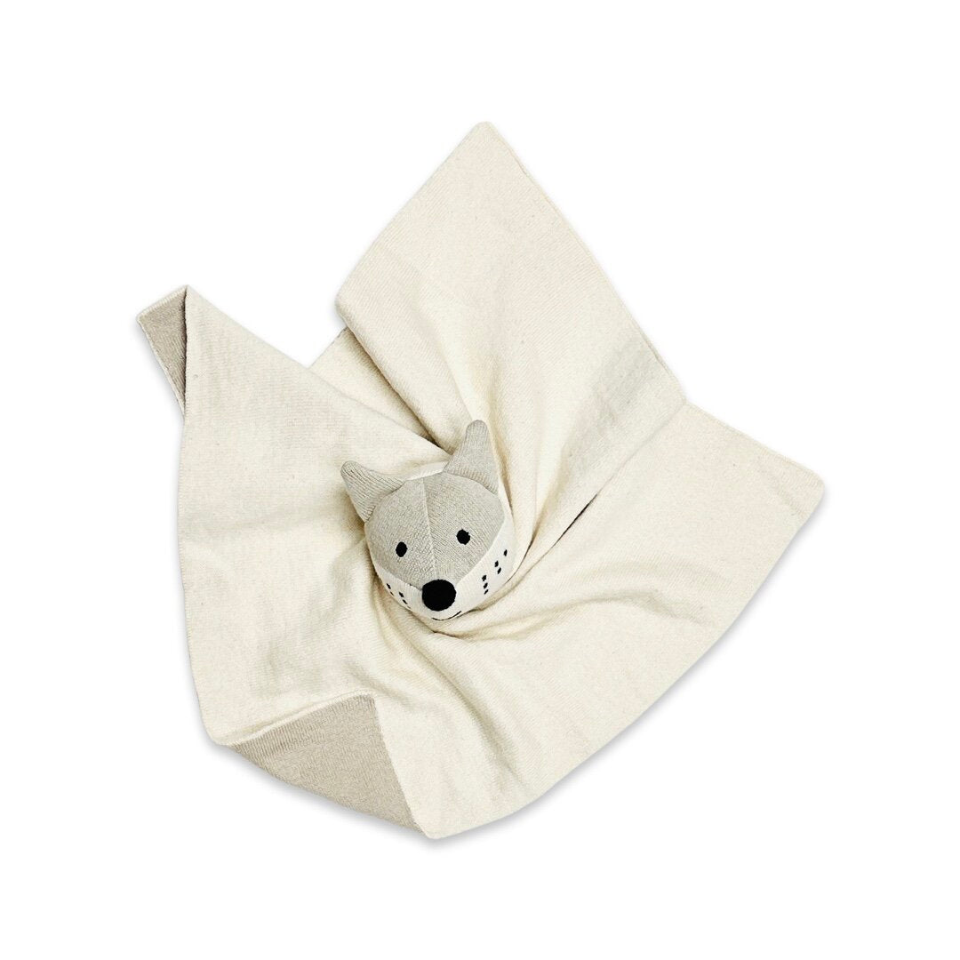 Fox - Organic Baby Lovey Security Blanket Cuddle Cloth by Viverano Organics