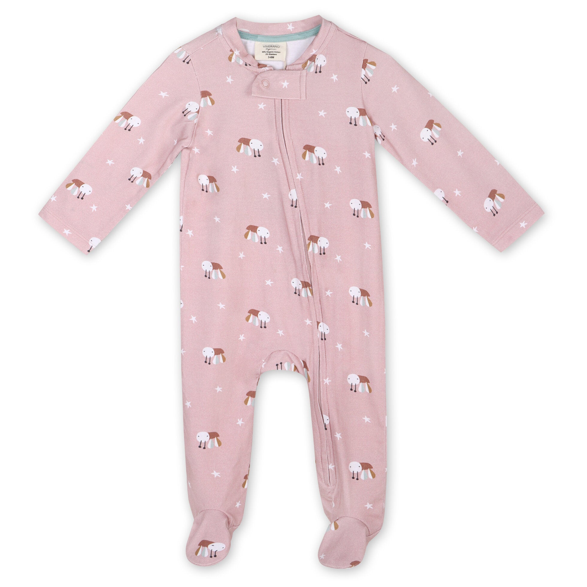 Bee Zipper Footie Baby Jumpsuit (Organic Jersey)