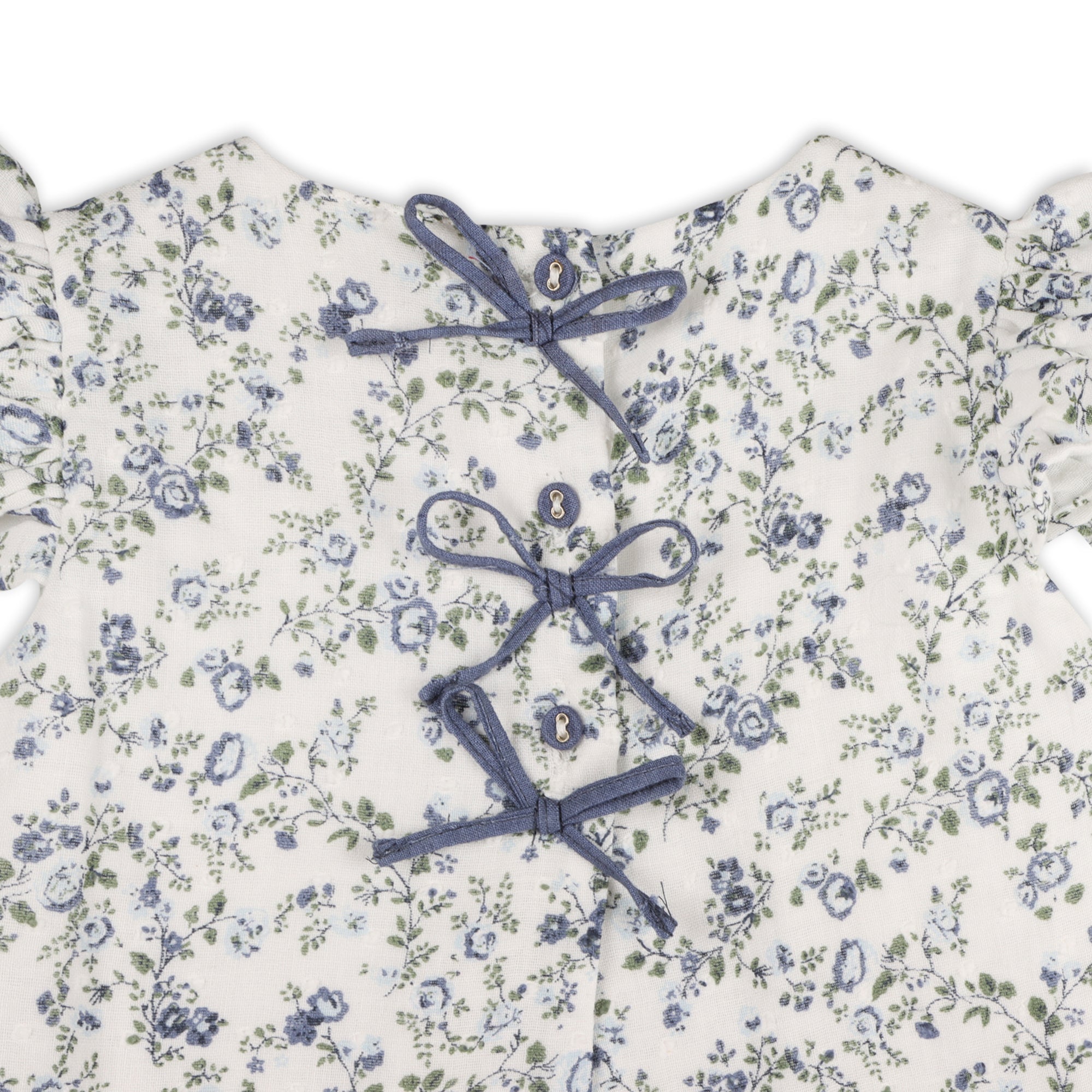 Celia Floral Muslin Baby Bow Blouse +Bloomer (Organic Cotton)