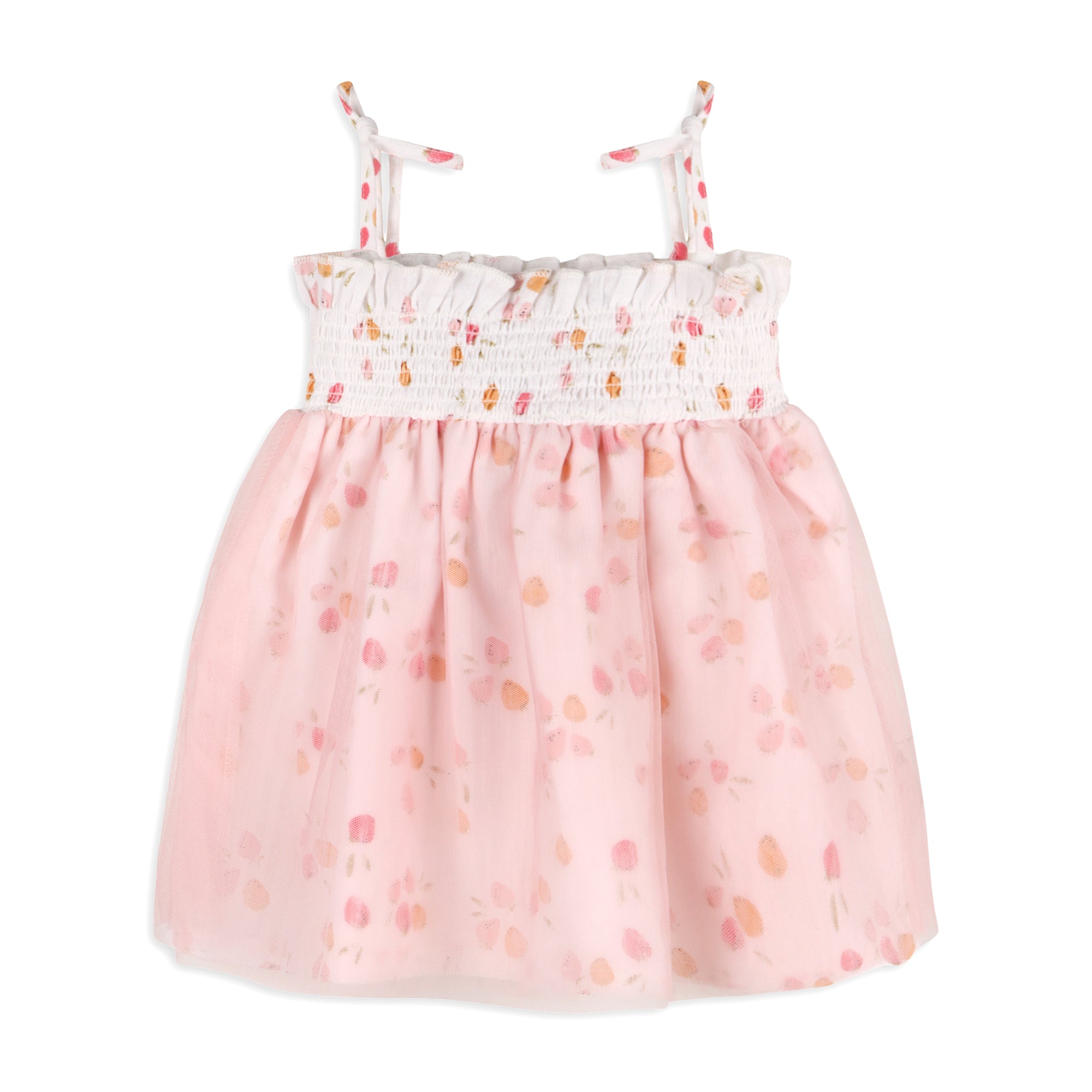 Taya Fruit Smocked Baby Tutu Dress + Bloomer (Organic Cotton)