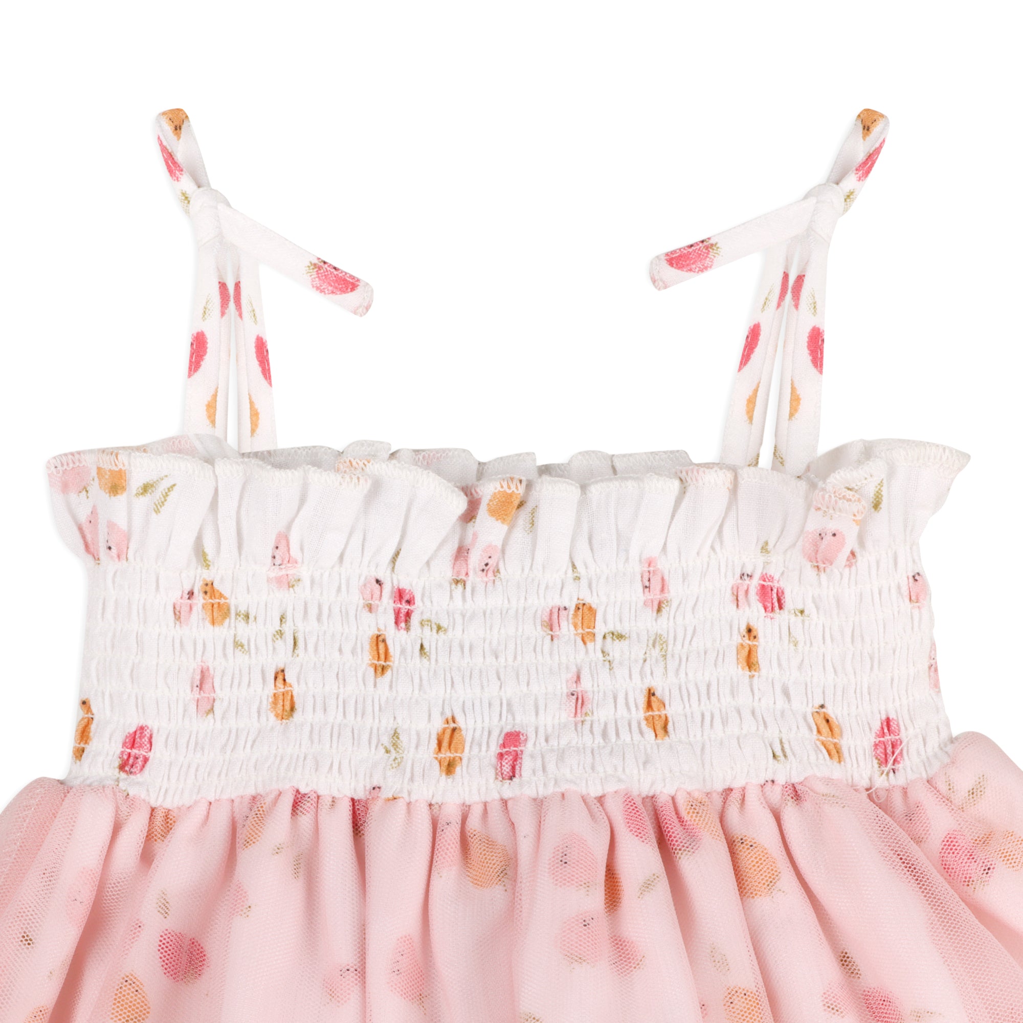 Taya Fruit Smocked Baby Tutu Dress + Bloomer (Organic Cotton)