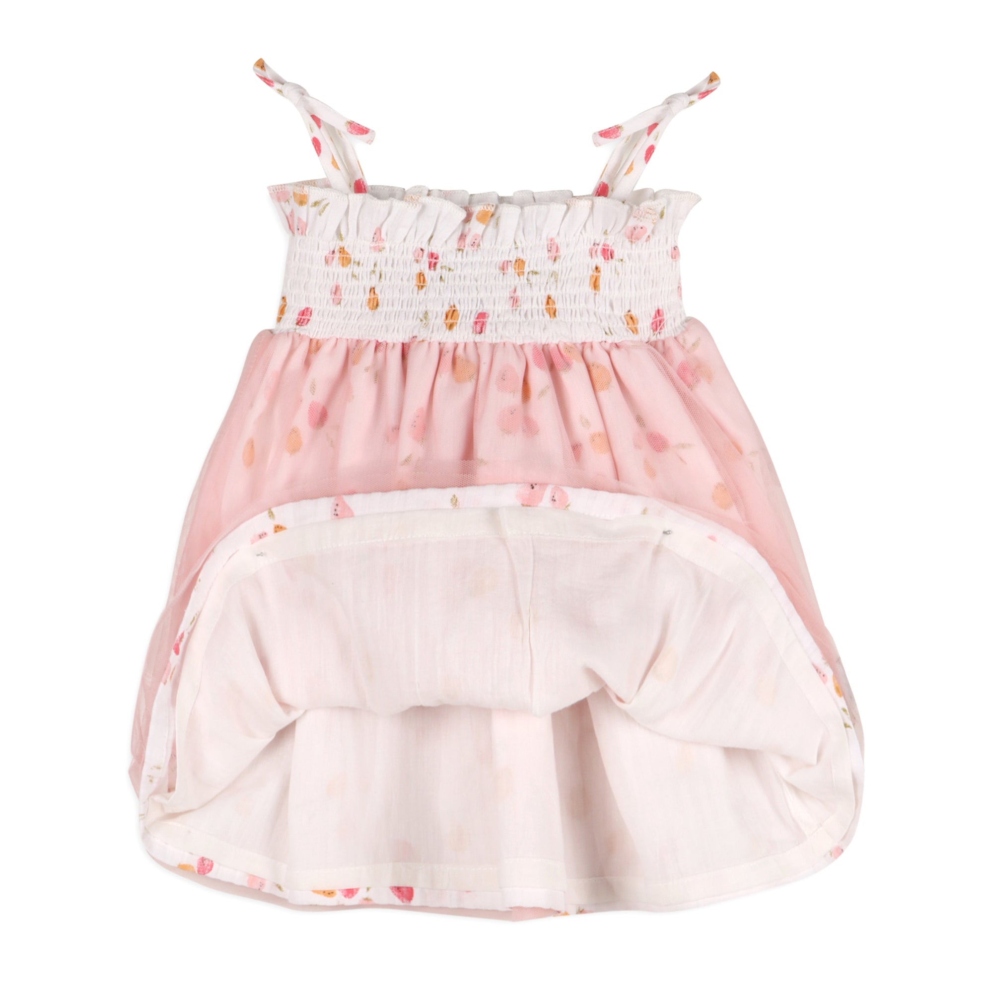 Taya Fruit Smocked Baby Tutu Dress + Bloomer (Organic Cotton)