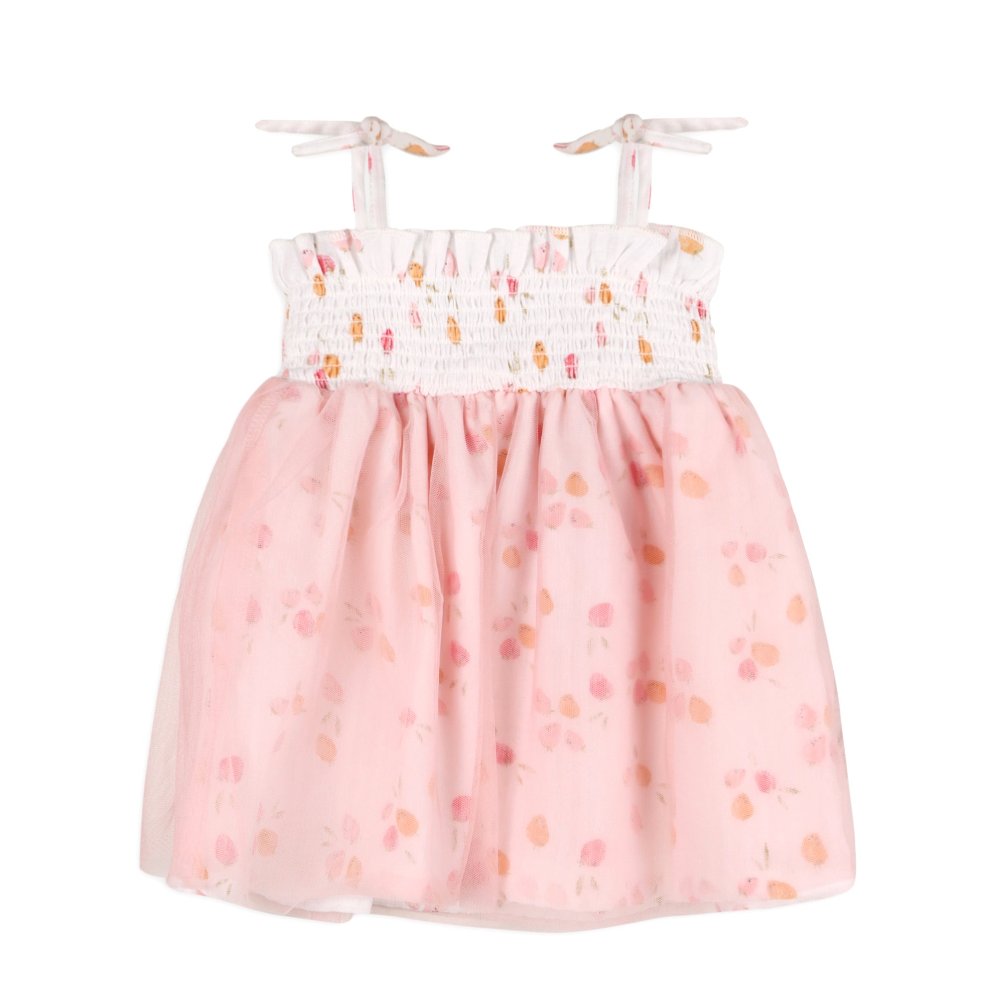 Taya Fruit Smocked Baby Tutu Dress + Bloomer (Organic Cotton)