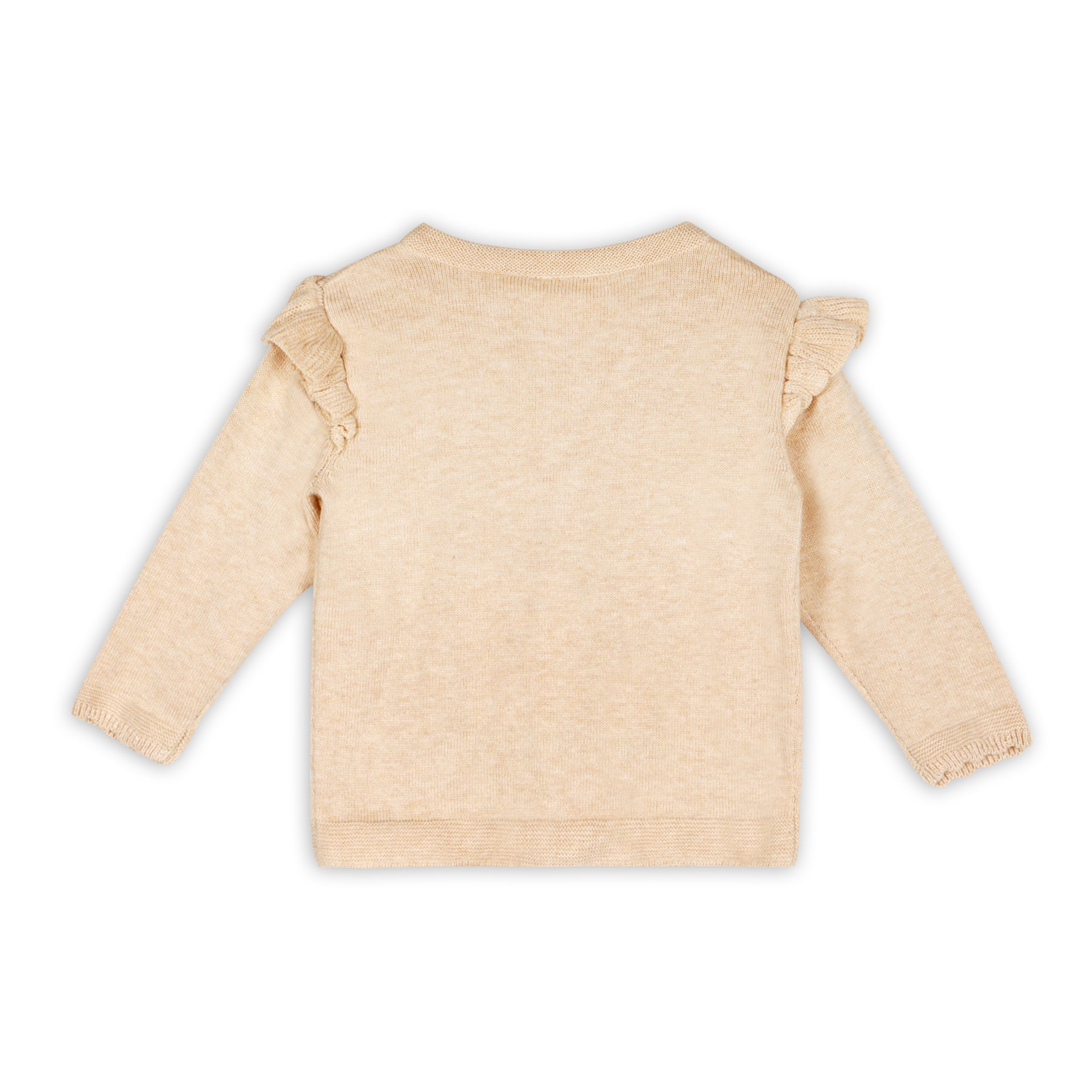 Chicken Little Embroidered Sweater Knit Baby Cardigan (Organic Cotton)