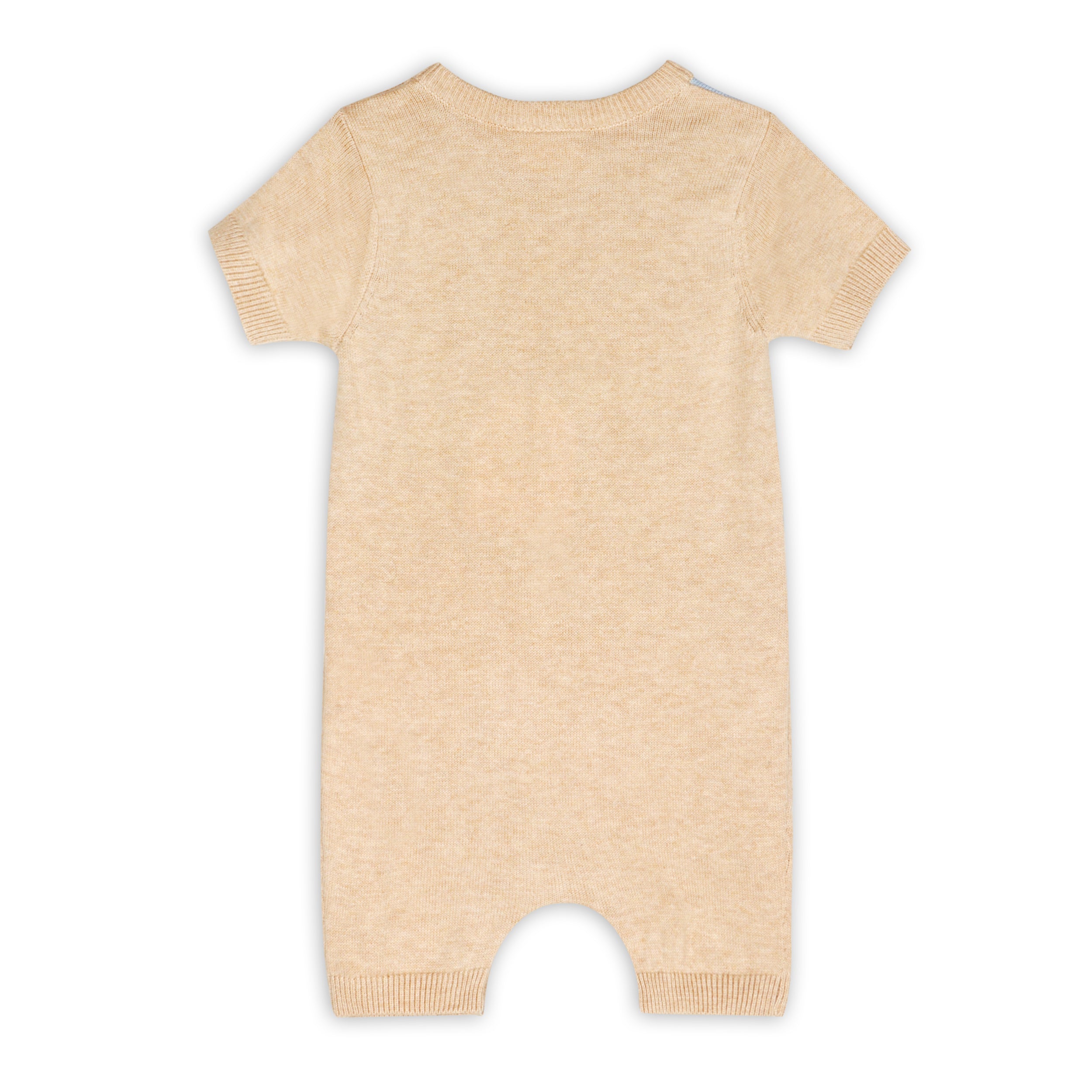 Beach Day Jacquard Knit Baby Romper (Organic Cotton)