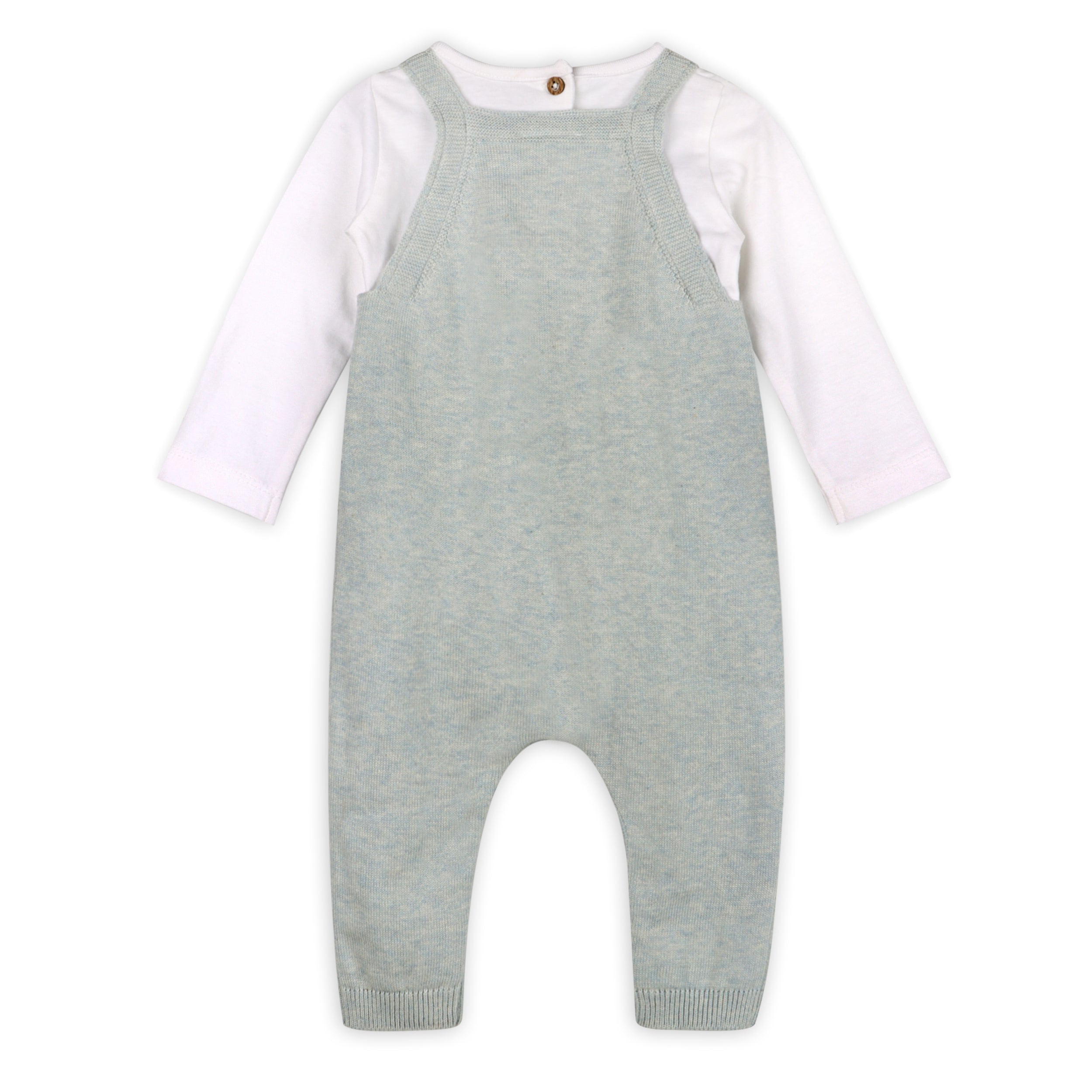 Hot Air Balloon Sweater Knit Baby Overall Set (Organic Cotton)