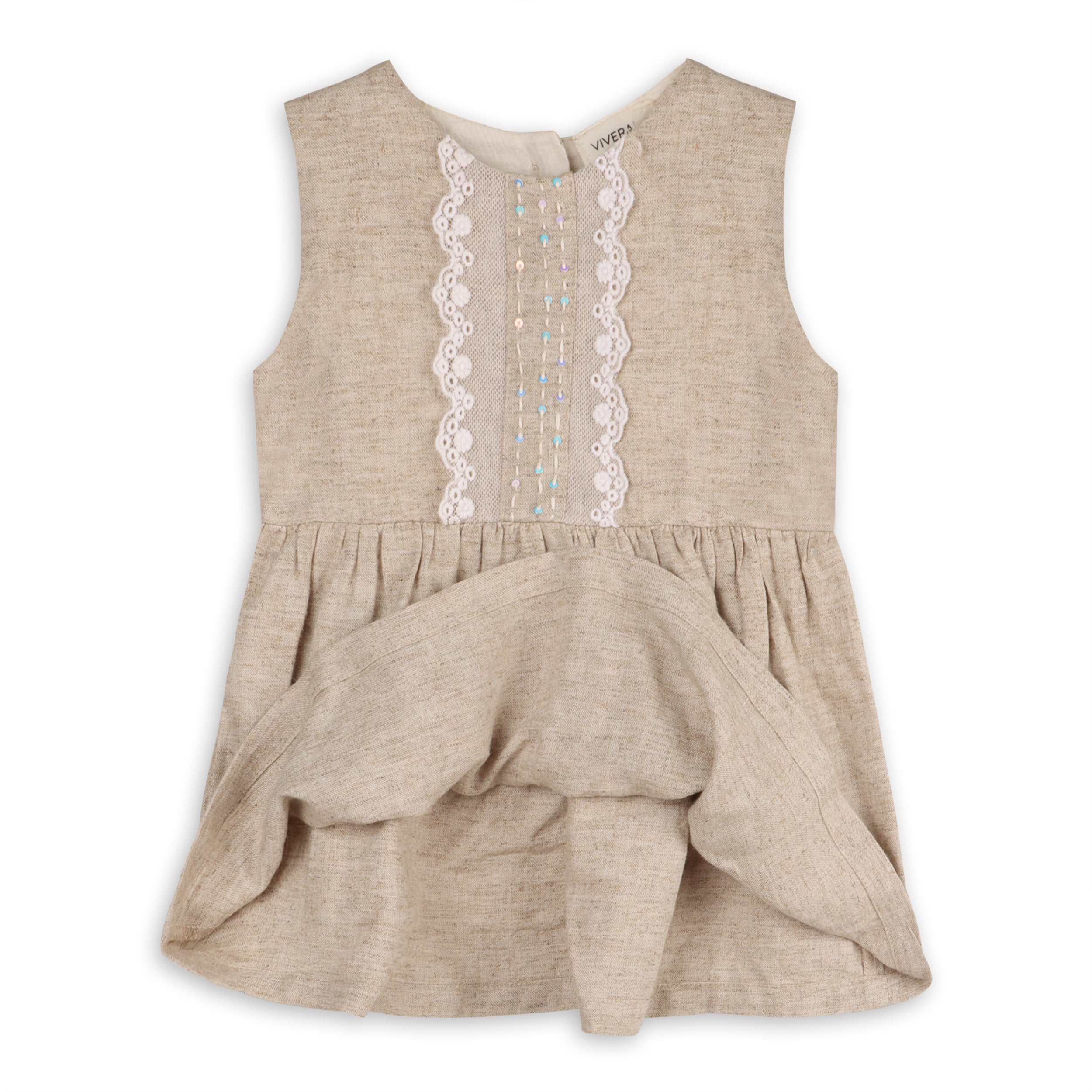 Bianca Baby Dress + Bloomer (Linen Blend)