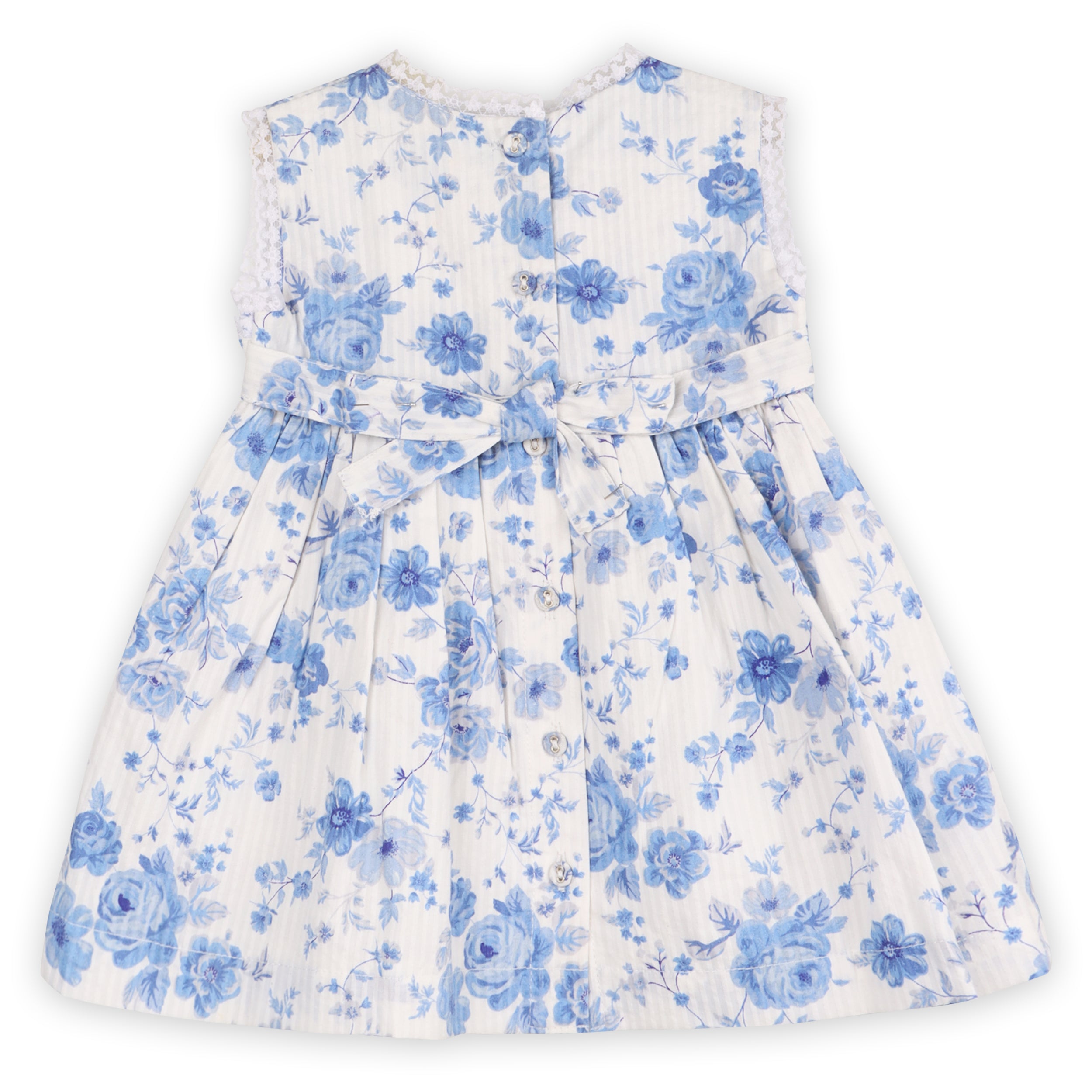 Ellison Rose Floral Smocked Baby Dress + Bloomer (Organic Cotton)